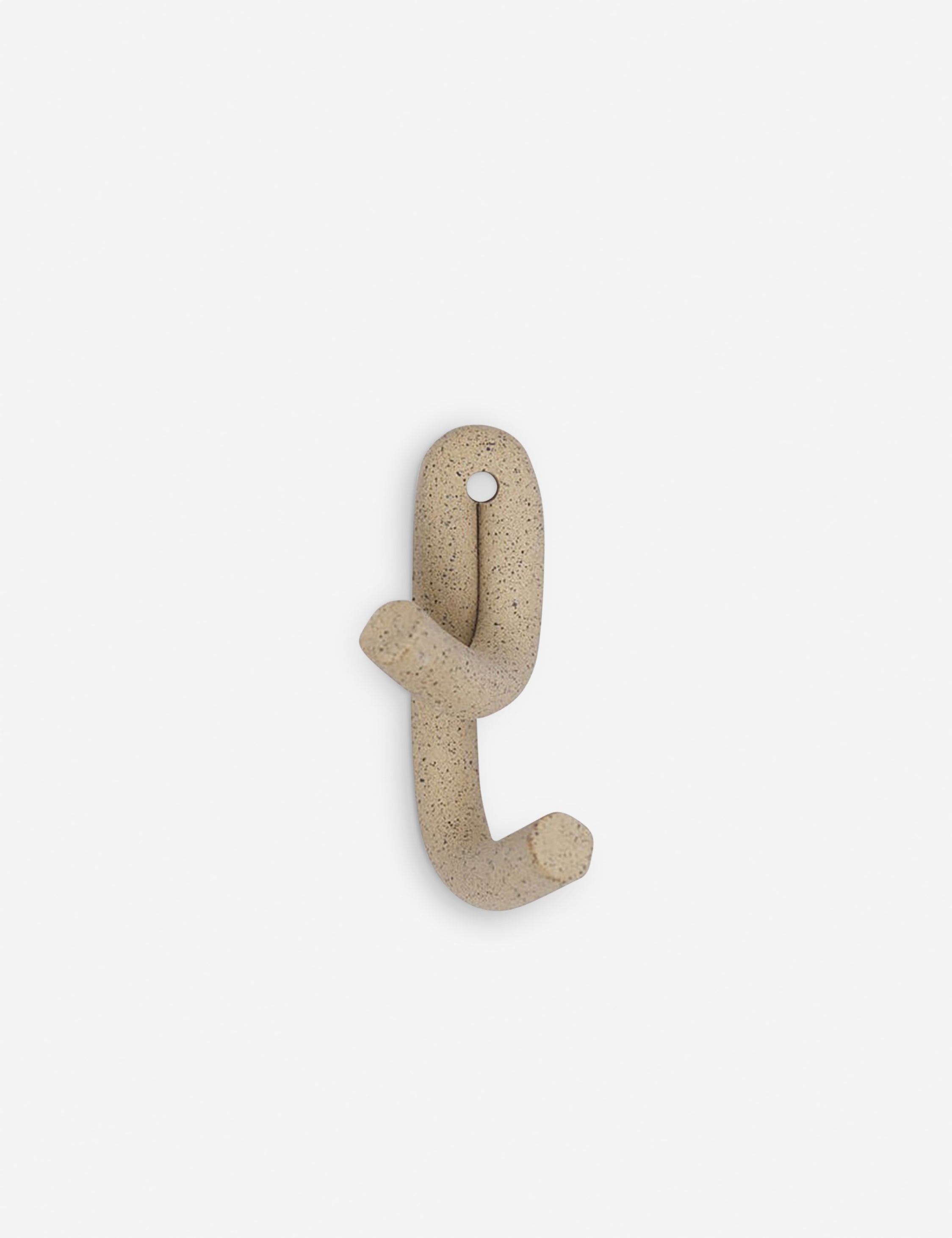 Luna Ceramic Wall Hook | Playful Crisscross Design