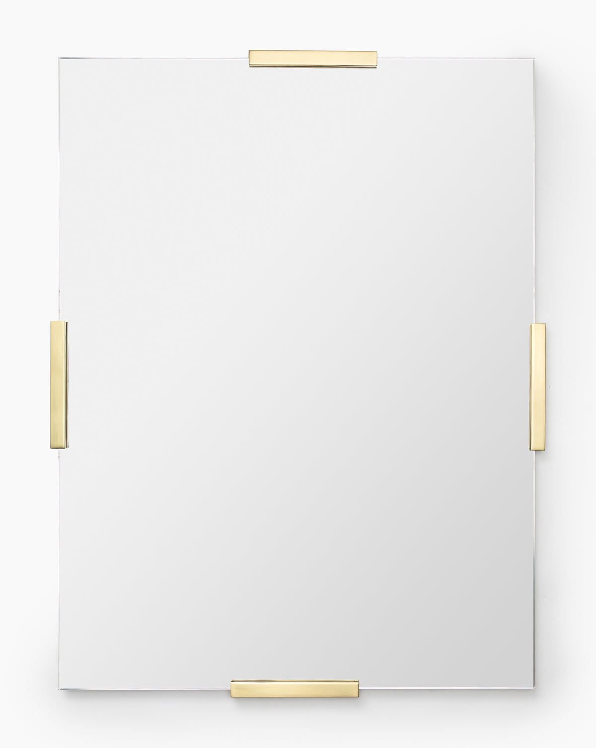 Sleek Slade Mirror Frameless Design with Metallic Accents