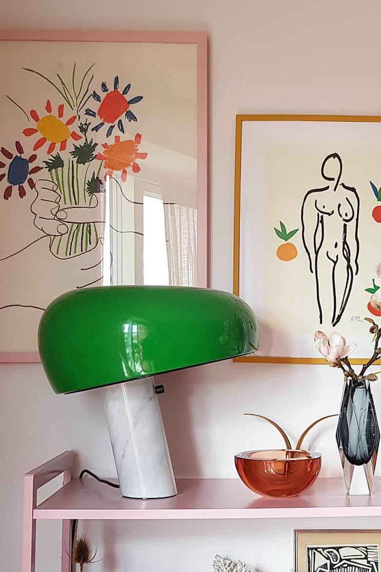 Bello Tafellamp | Italiaans Carrara Marmer, Nostalgisch Silhouet