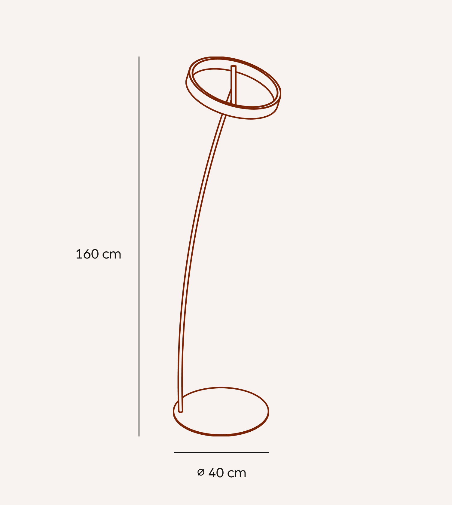 Sola LED Floor Lamp | Stepless Dimming, Adjustable Colour Temperature