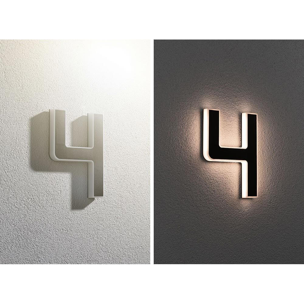 Belo Solar LED House Number Light | Warm White, IP44 Splash-Proof
