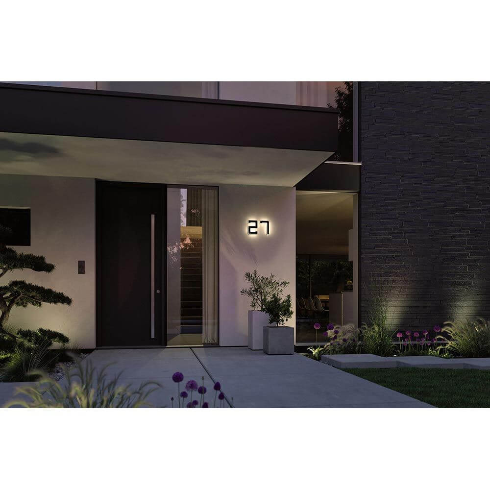 Belo Solar LED House Number Light | Warm White, IP44 Splash-Proof
