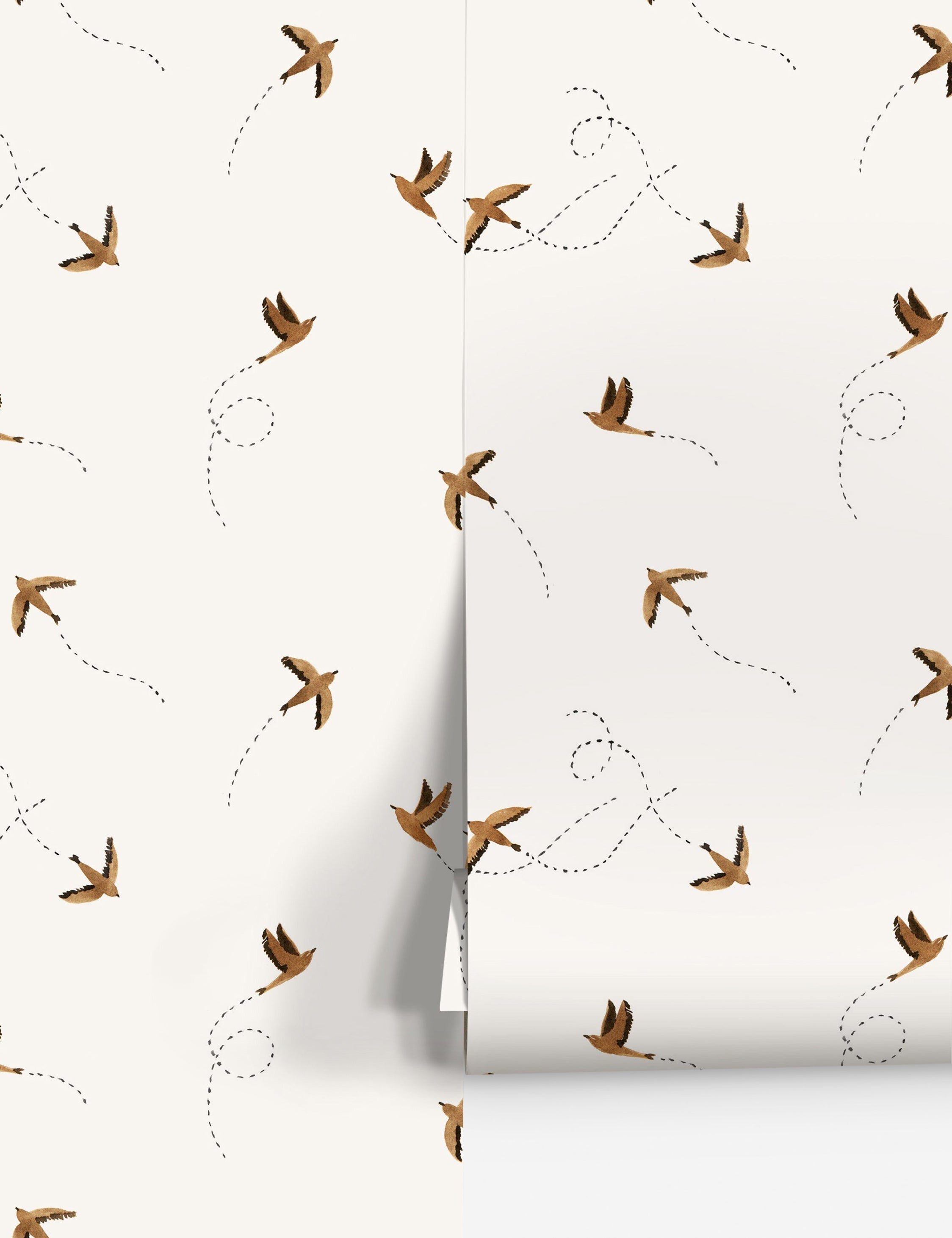 Sable Sparrow Wallpaper | Textured Design, Nature-Inspired