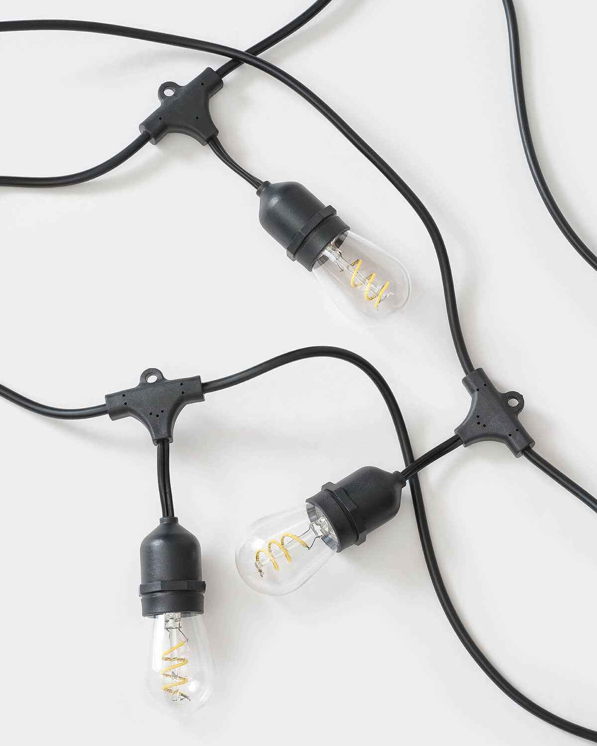Bello Spiral Hanging String Lights | Vintage Edison, Plug-in