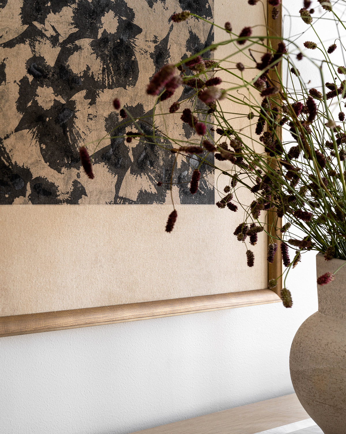 Bela Giclee Print  Botanical Canvas Art in Gold Frame