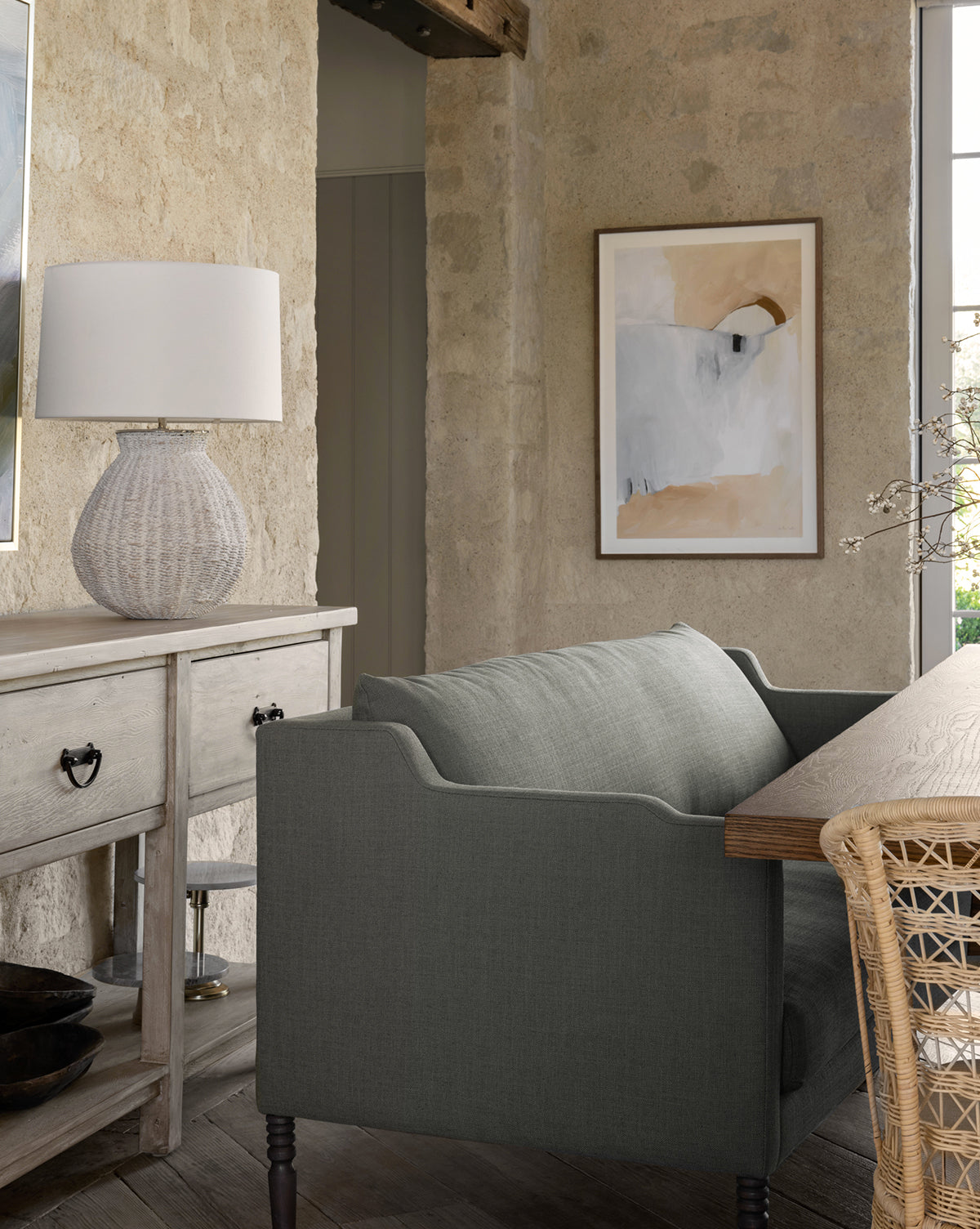 Gemma Settee 65" Classic Design  High-Quality Fabric