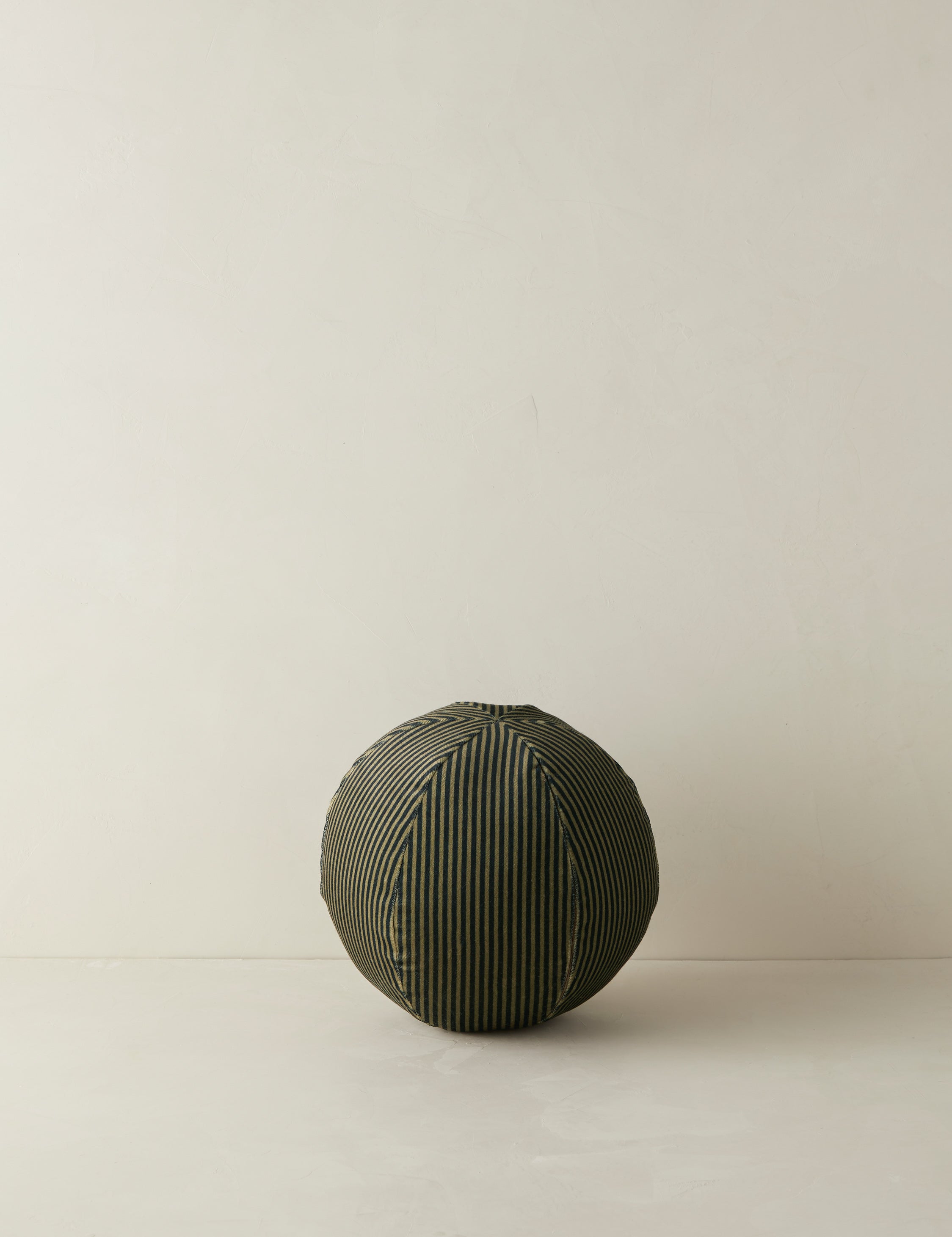 Bello Striped Velvet Ball Pillow | Chic Accent for Sophisticated Style