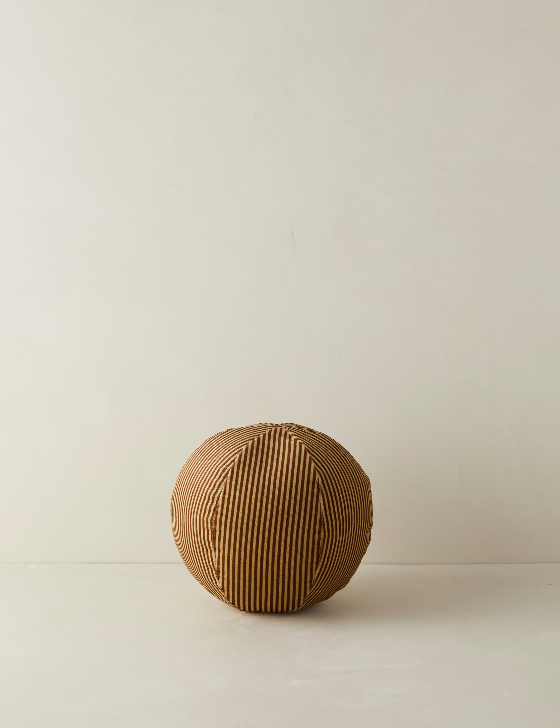 Bello Striped Velvet Ball Pillow | Chic Accent for Sophisticated Style