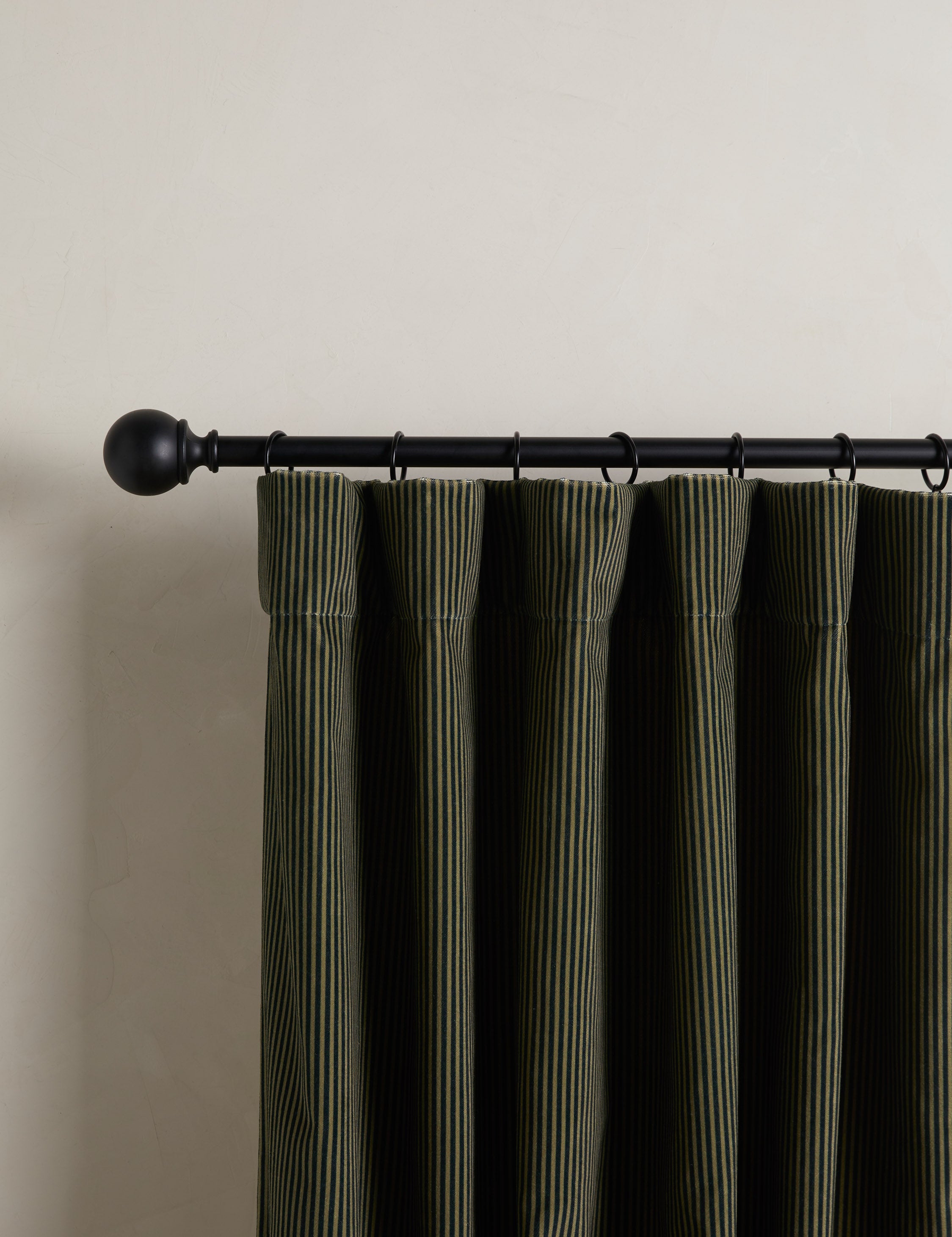 Bristol Striped Velvet Curtain Panel | Chic Soft Touch Velvet