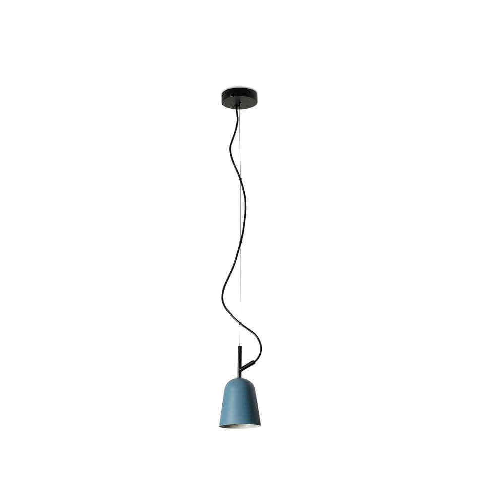 Bello Pendant Light | Green S-Shape Design, 1950s Heritage