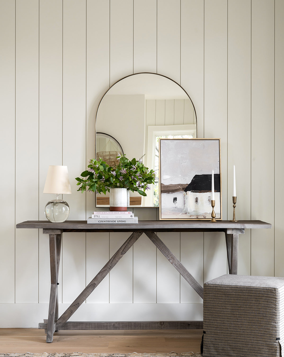 Wren Arched Mirror  Iron Frame, Shatterproof Glass