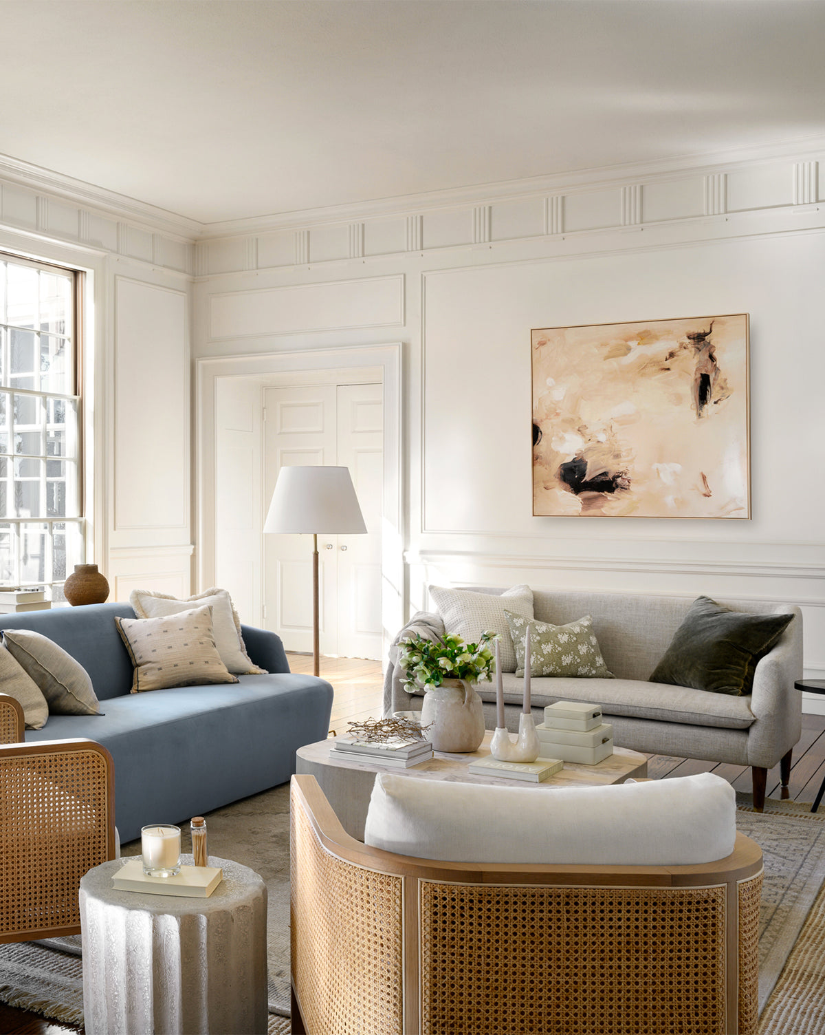 Bello Canvas Art  Giclee Printed, Neutral Palette