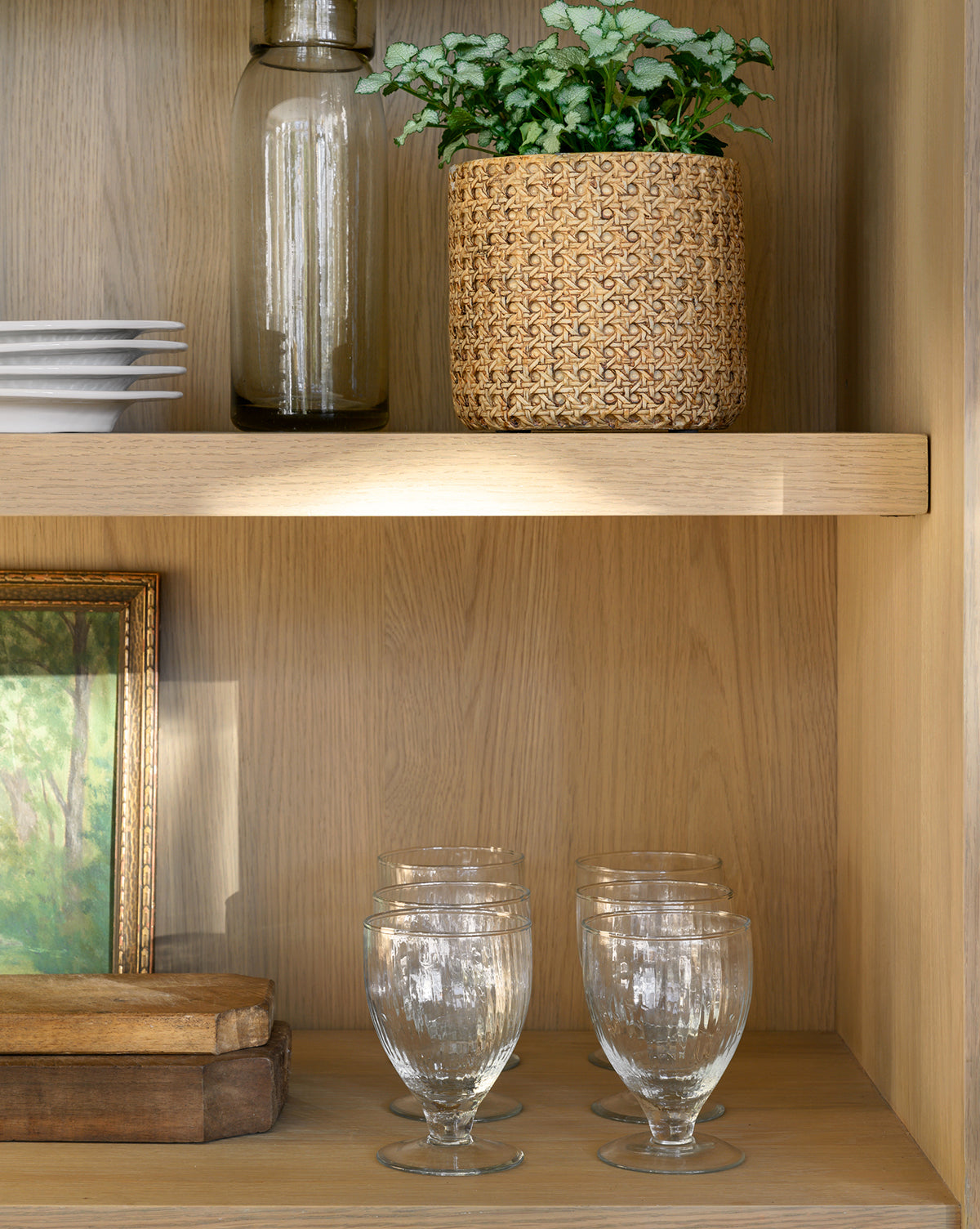 Bela Ribbed Wine Glasses Set of 4 Short Stem Design
