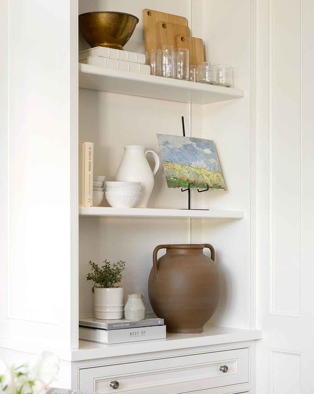 Bello Rounded Dual Handled Vase  Soft Brown Finish