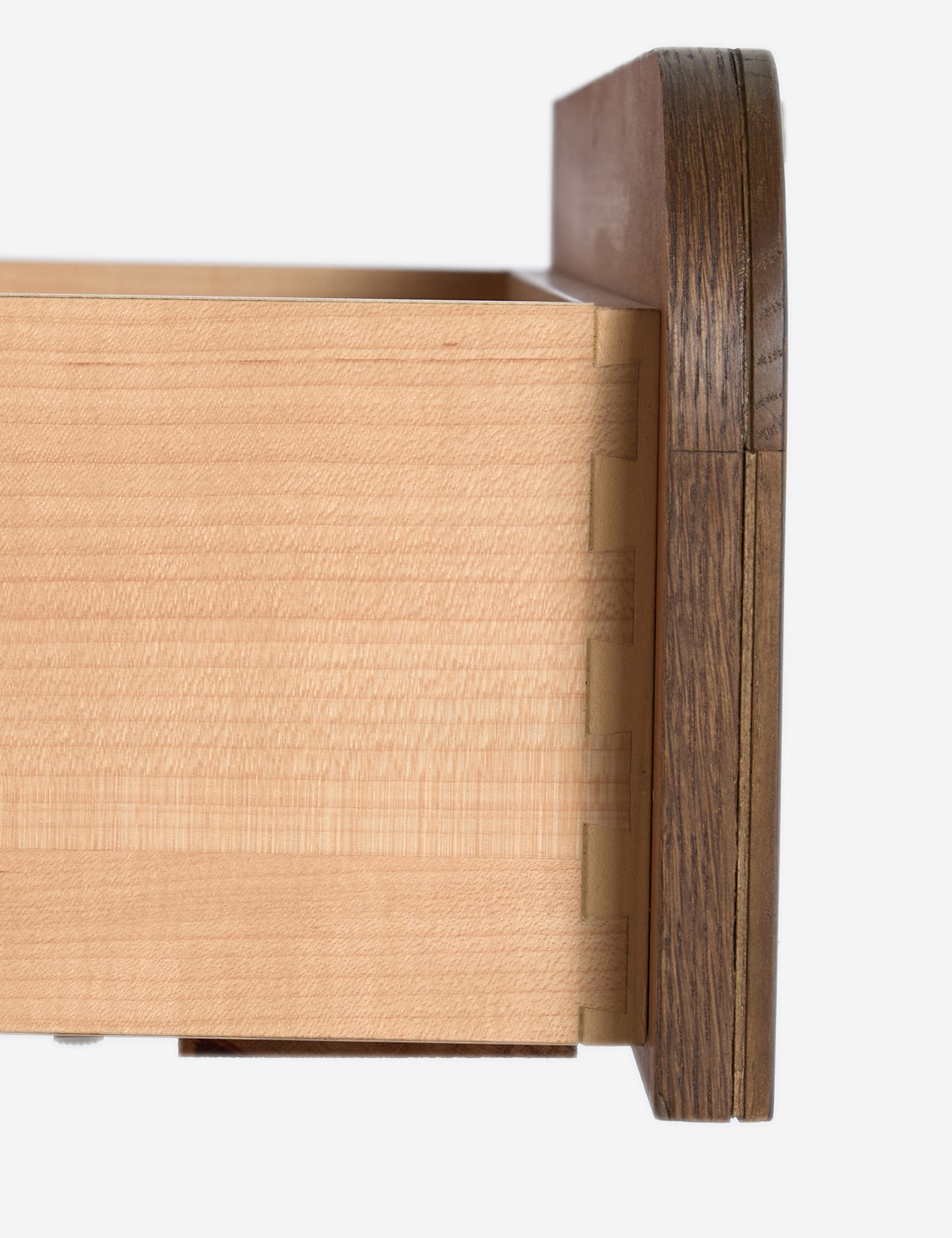 Sable Wide Dresser | Rounded Oak Frame, Soft-Close Drawers