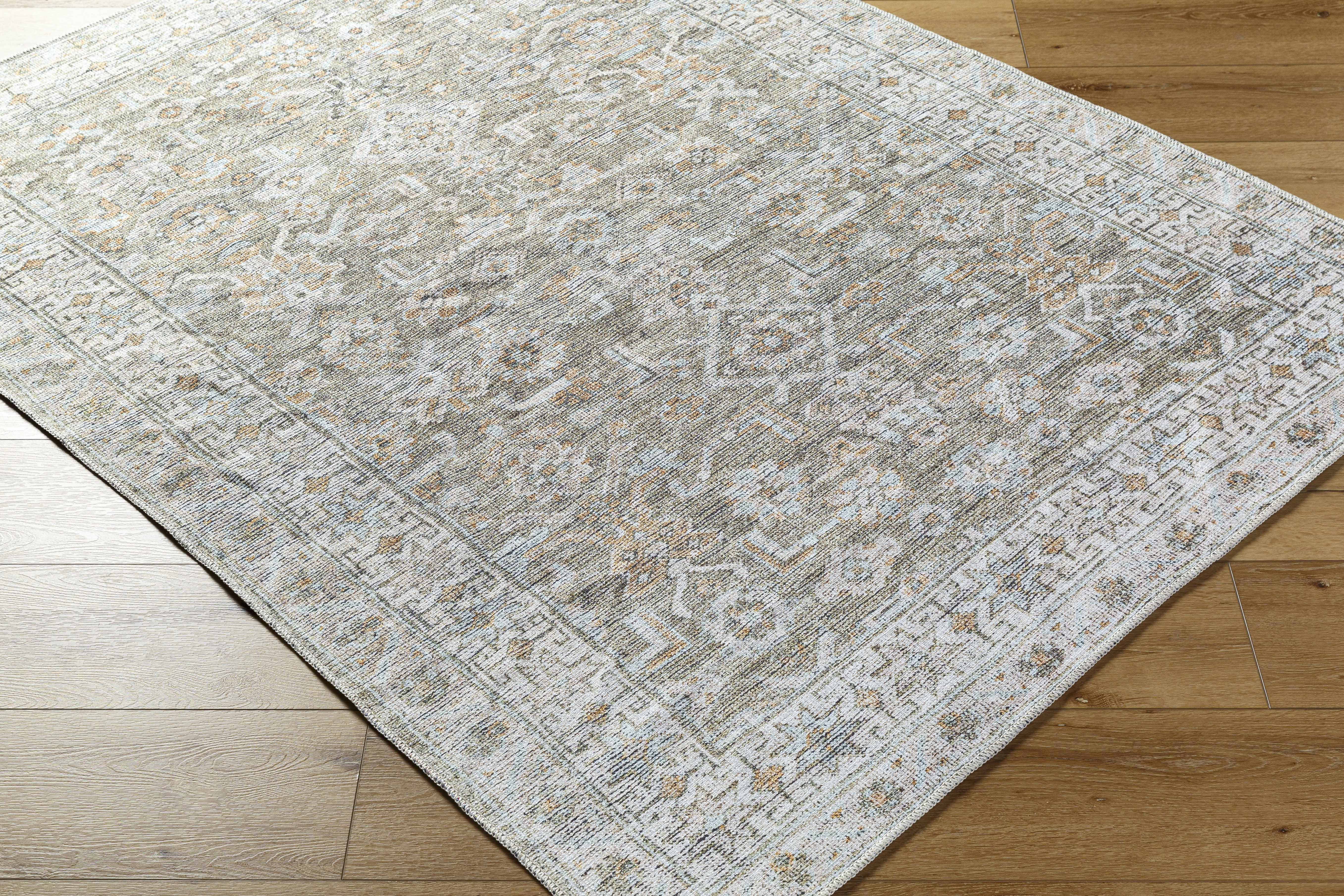 Bello Area Rug  Machine Woven  Washable Polyester