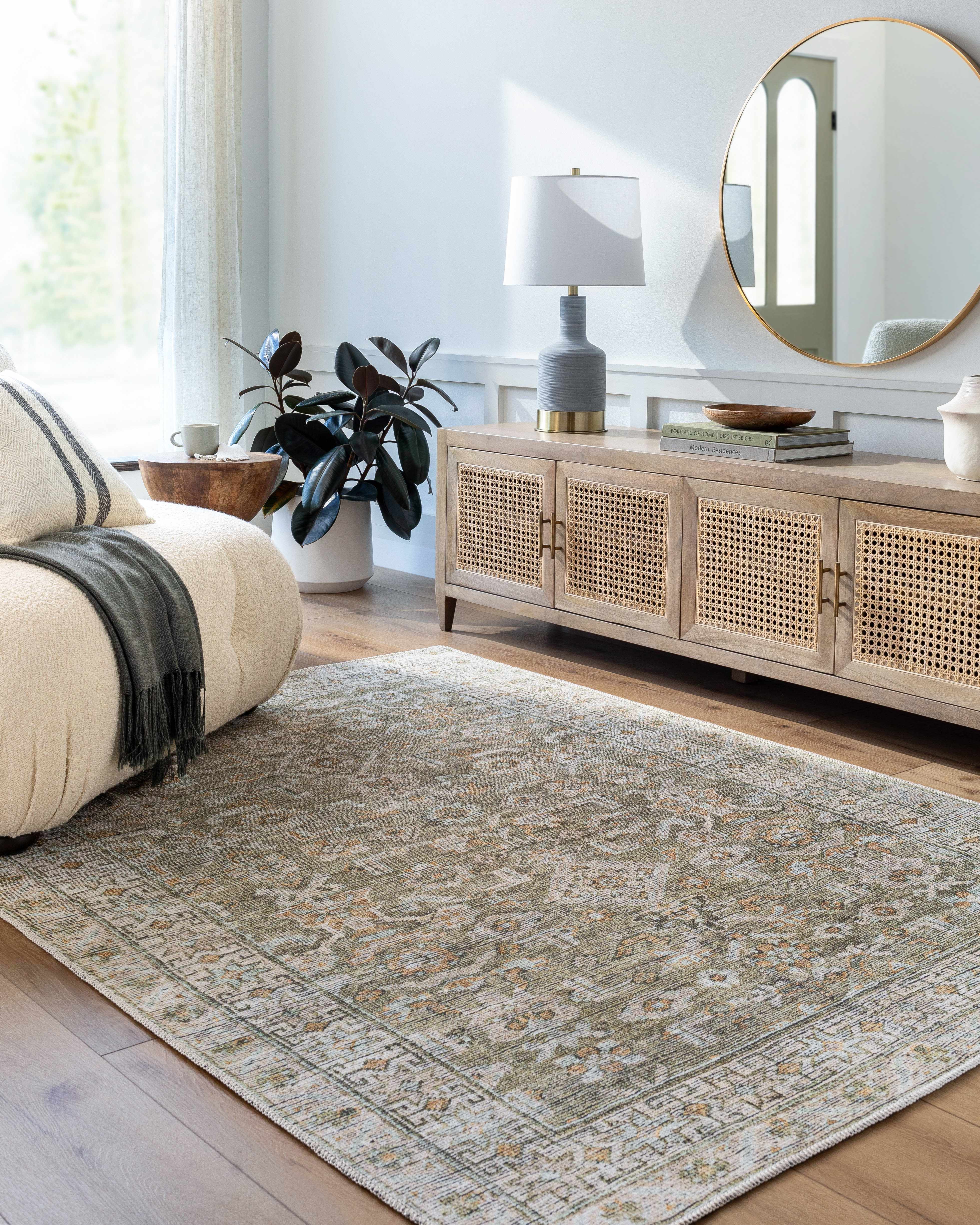 Bello Area Rug  Machine Woven  Washable Polyester