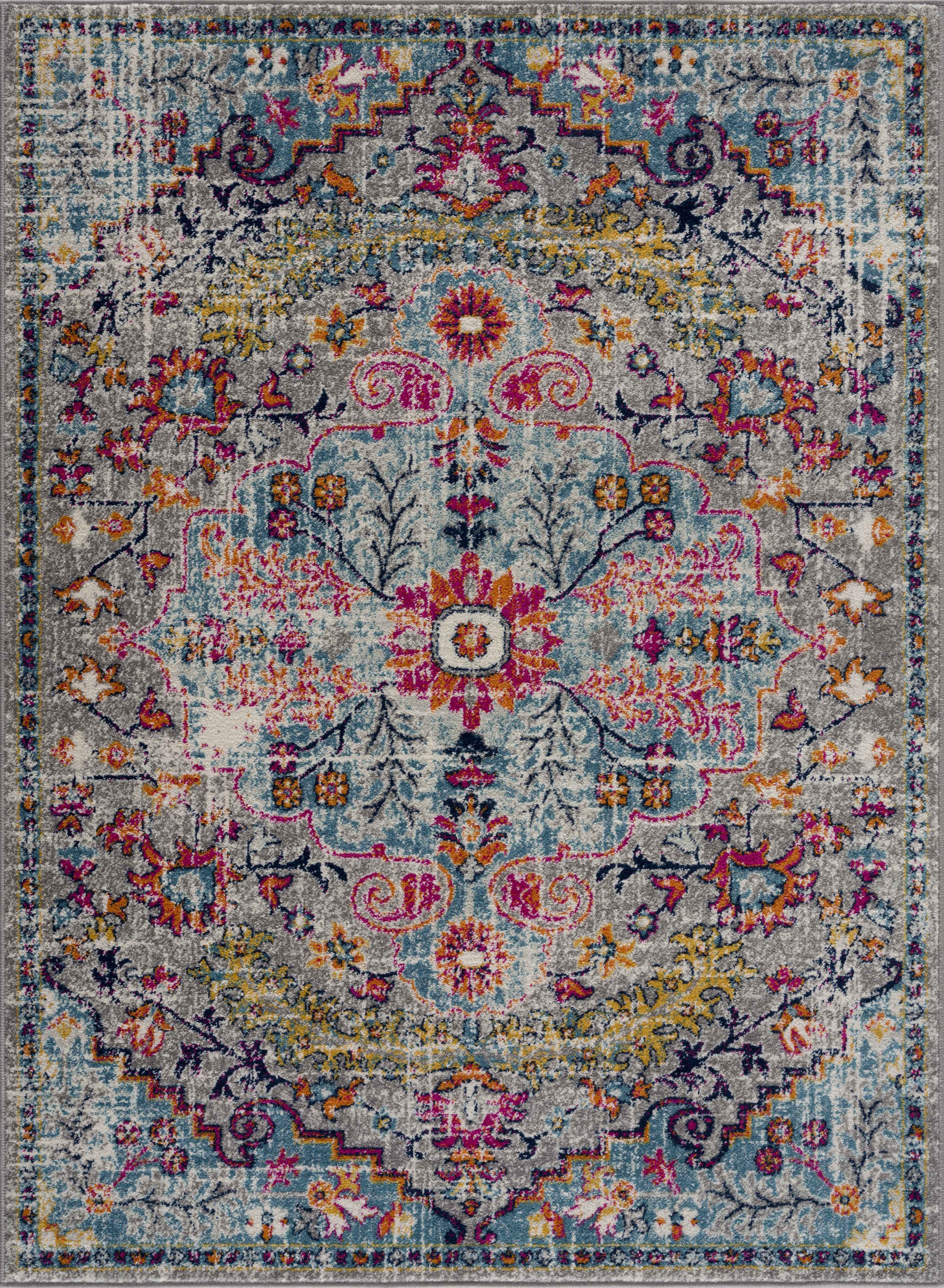 Dazzle Colorful Area Rug  Machine Woven  Medium Pile