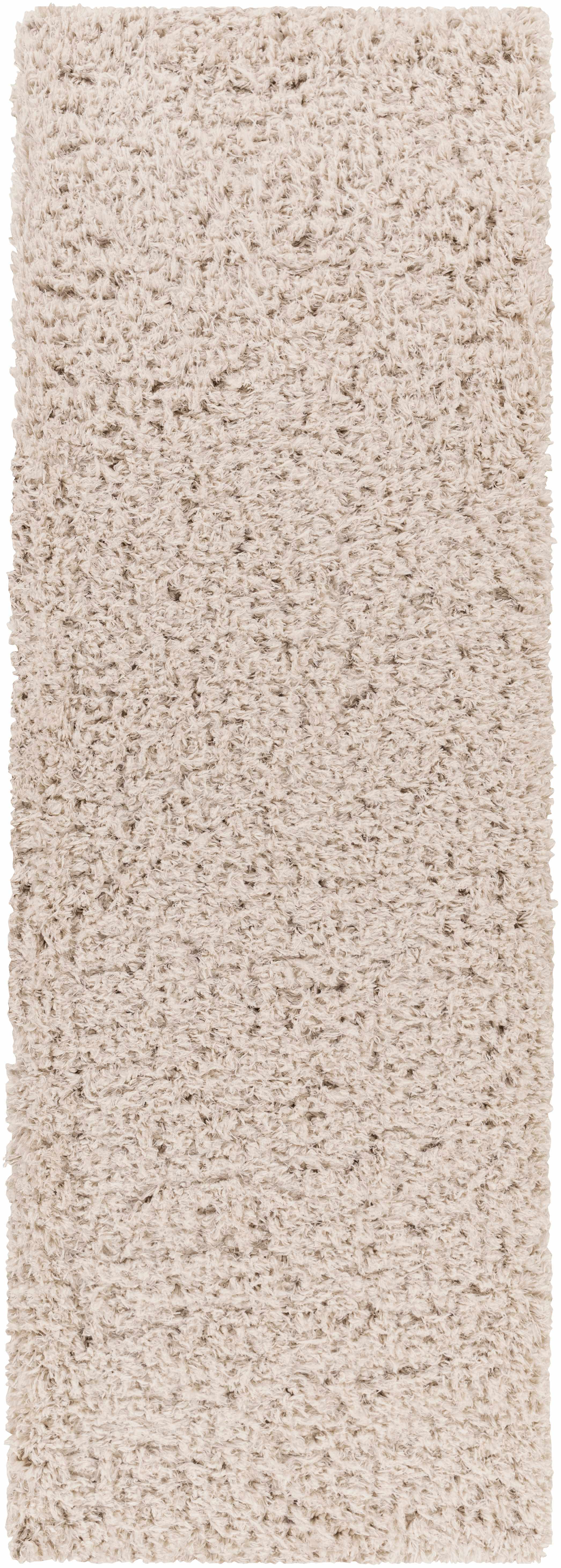 Sierra Shag Rug  Plush Pile  100% Polyester  Medium Gray