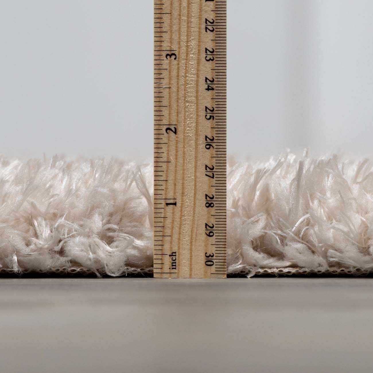 Sierra Shag Rug  Plush Pile  100% Polyester  Medium Gray