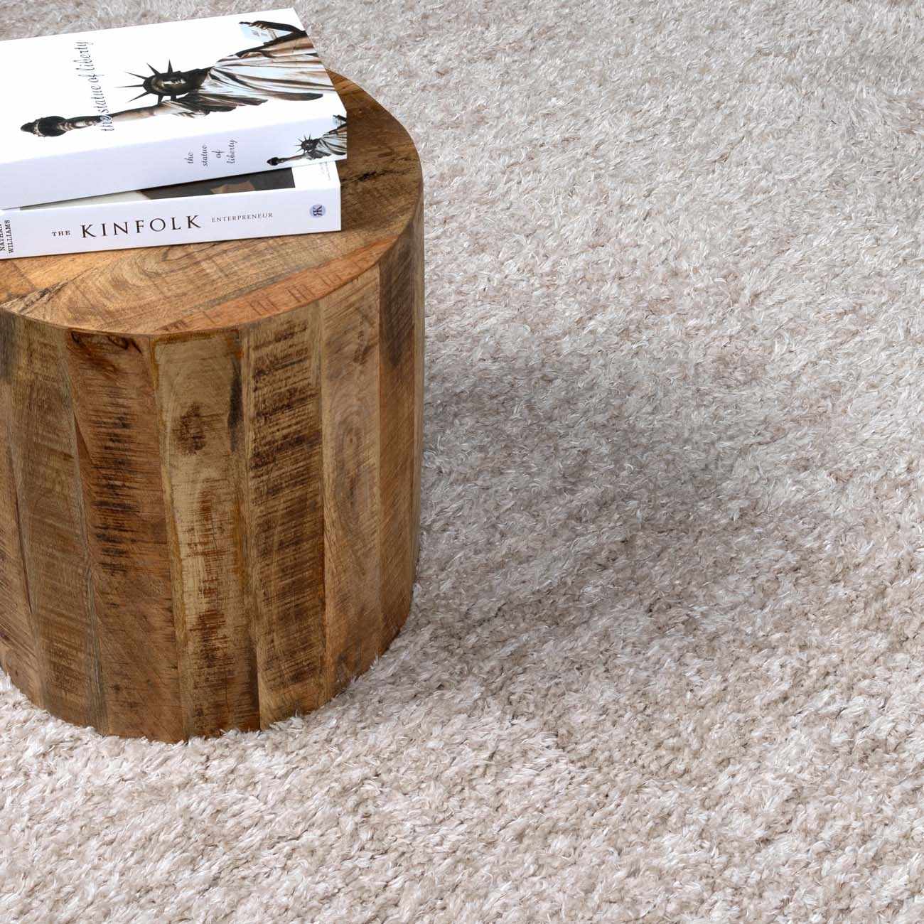 Sierra Shag Rug  Plush Pile  100% Polyester  Medium Gray