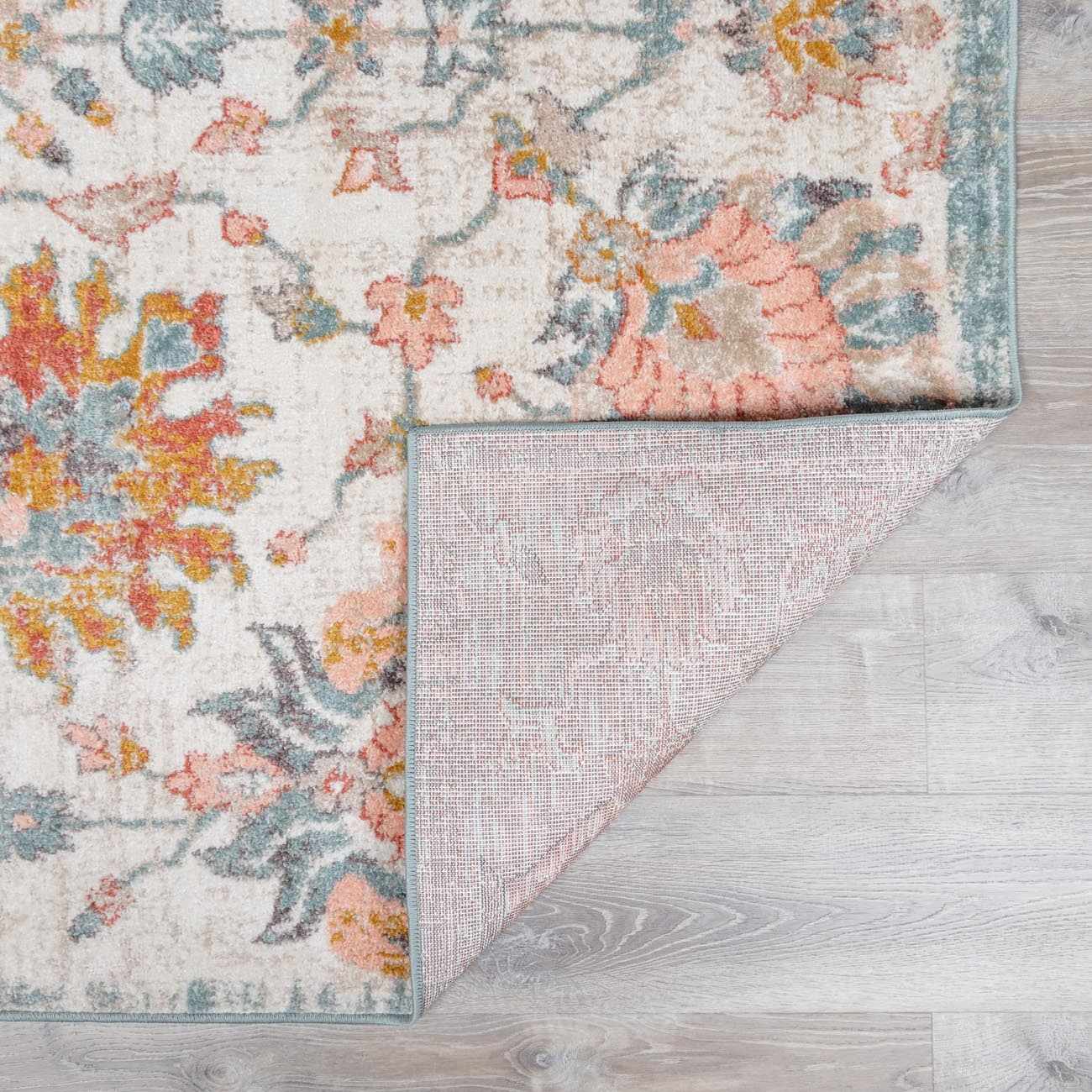Bello Twilight Floral Area Rug  Medium Pile, Machine Woven