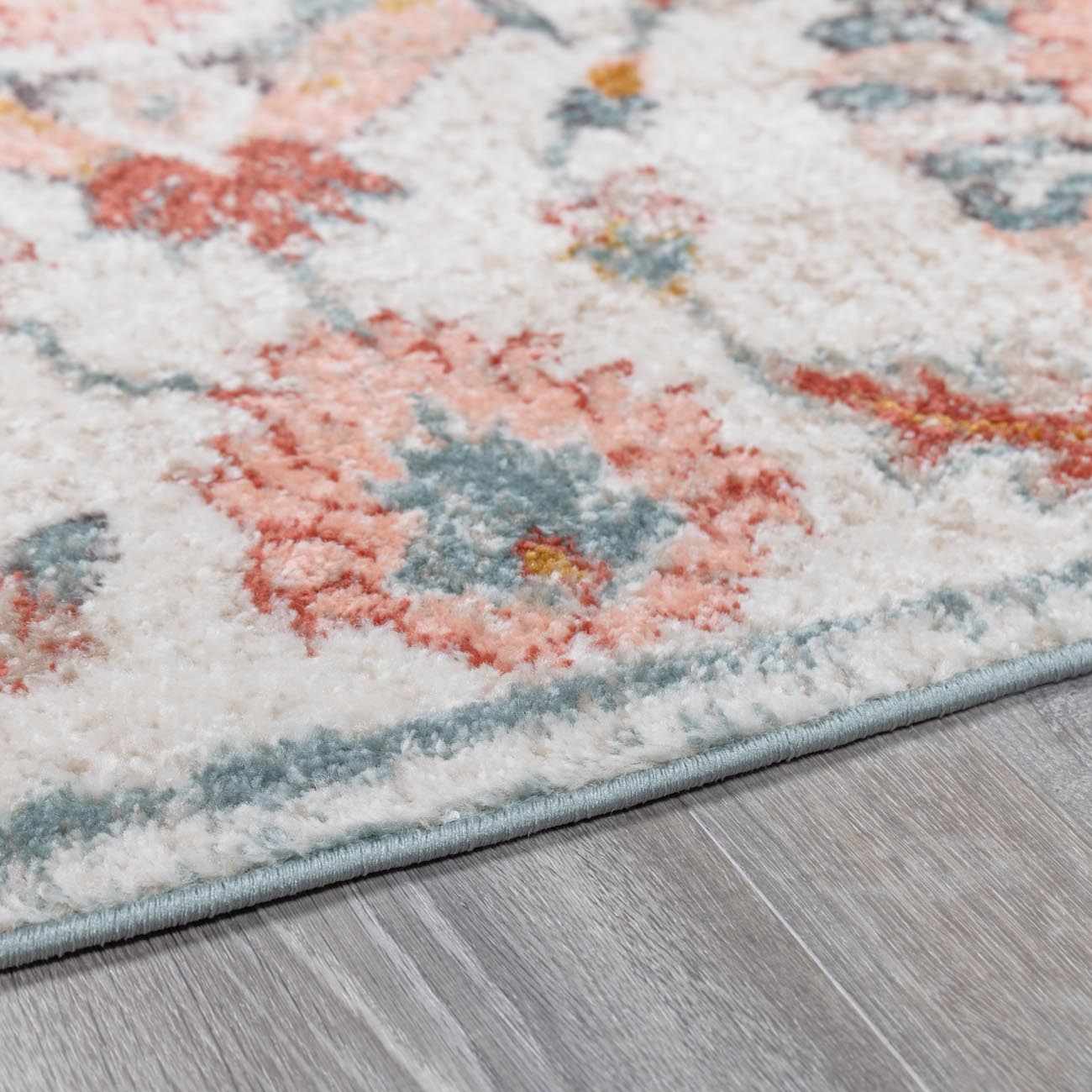 Bello Twilight Floral Area Rug  Medium Pile, Machine Woven