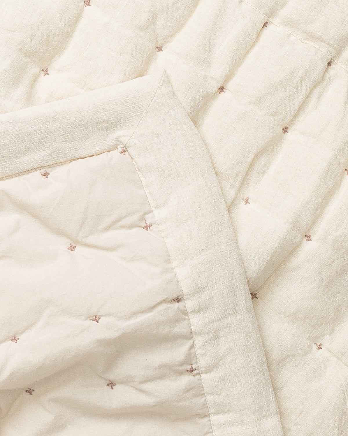 Talon Quilt  Soft Linen-Cotton Blend  Neutral Palette