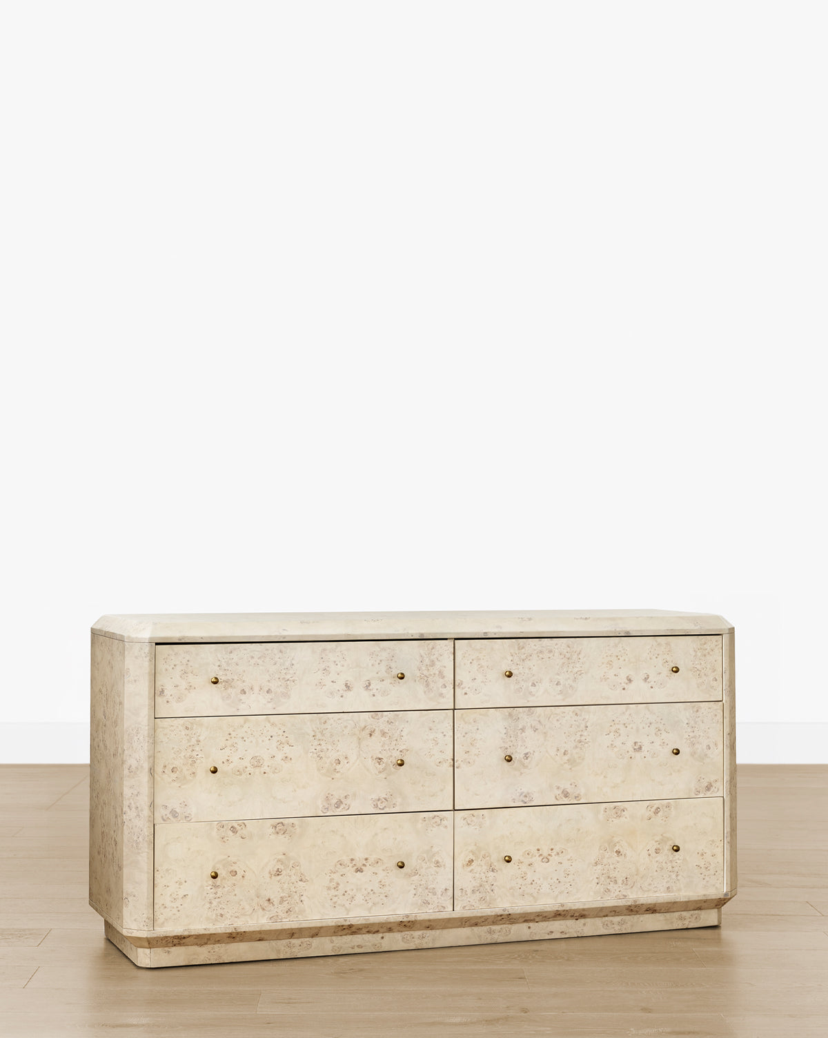 Bela Dresser Burl Wood  Light & Dark Finishes