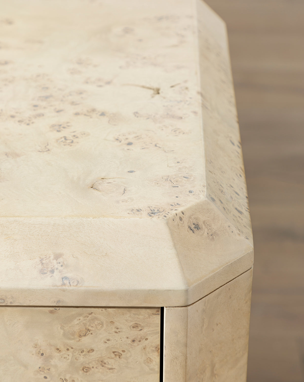Bela Dresser Burl Wood  Light & Dark Finishes