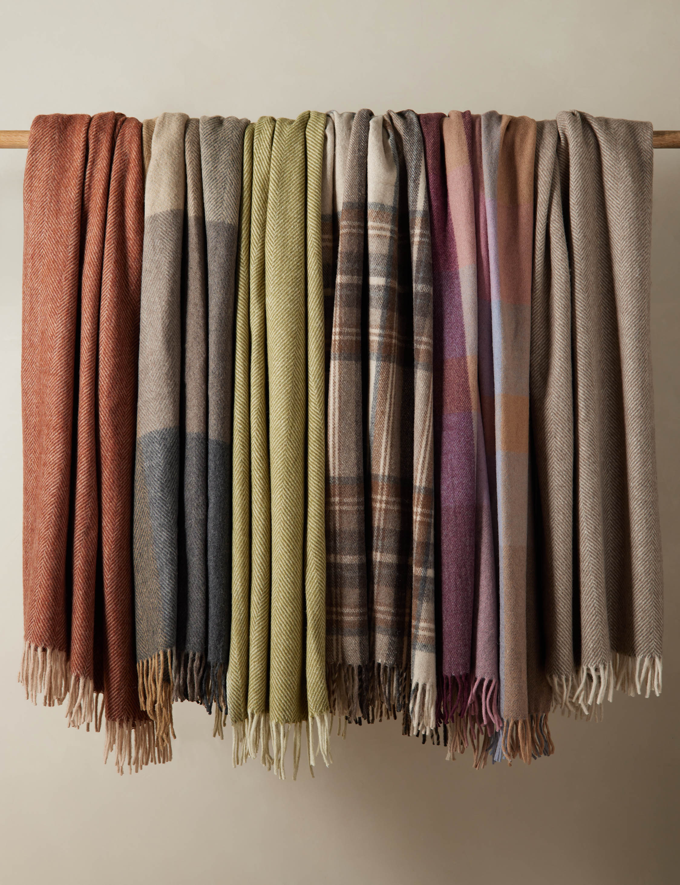 Bello Recycled Wool Throw | Soft, Durable Twill Weave Blanket