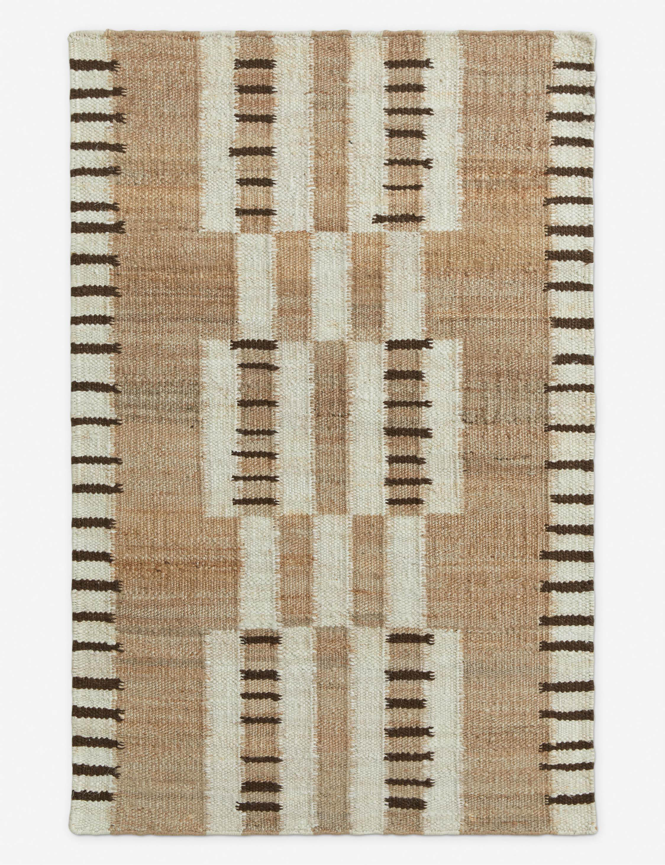 Tempo Jute Rug | Handcrafted Flatweave, Eclectic Pattern