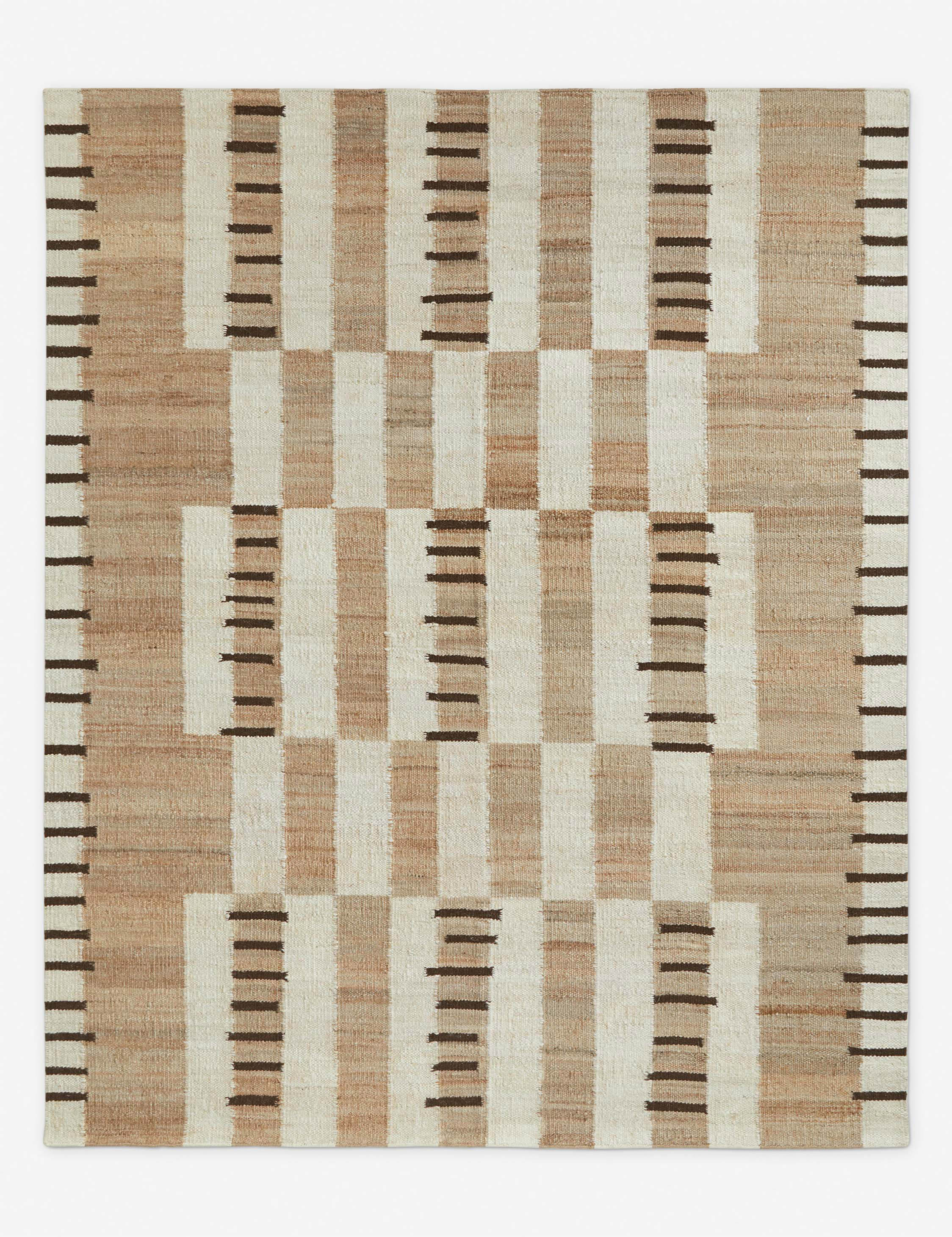 Tempo Jute Rug | Handcrafted Flatweave, Eclectic Pattern