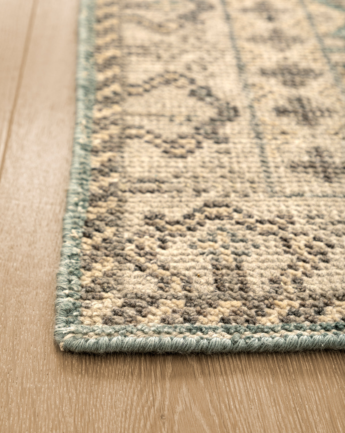 Thalia Hand-Knotted Rug  Antique-Inspired Motif, Neutral Palette