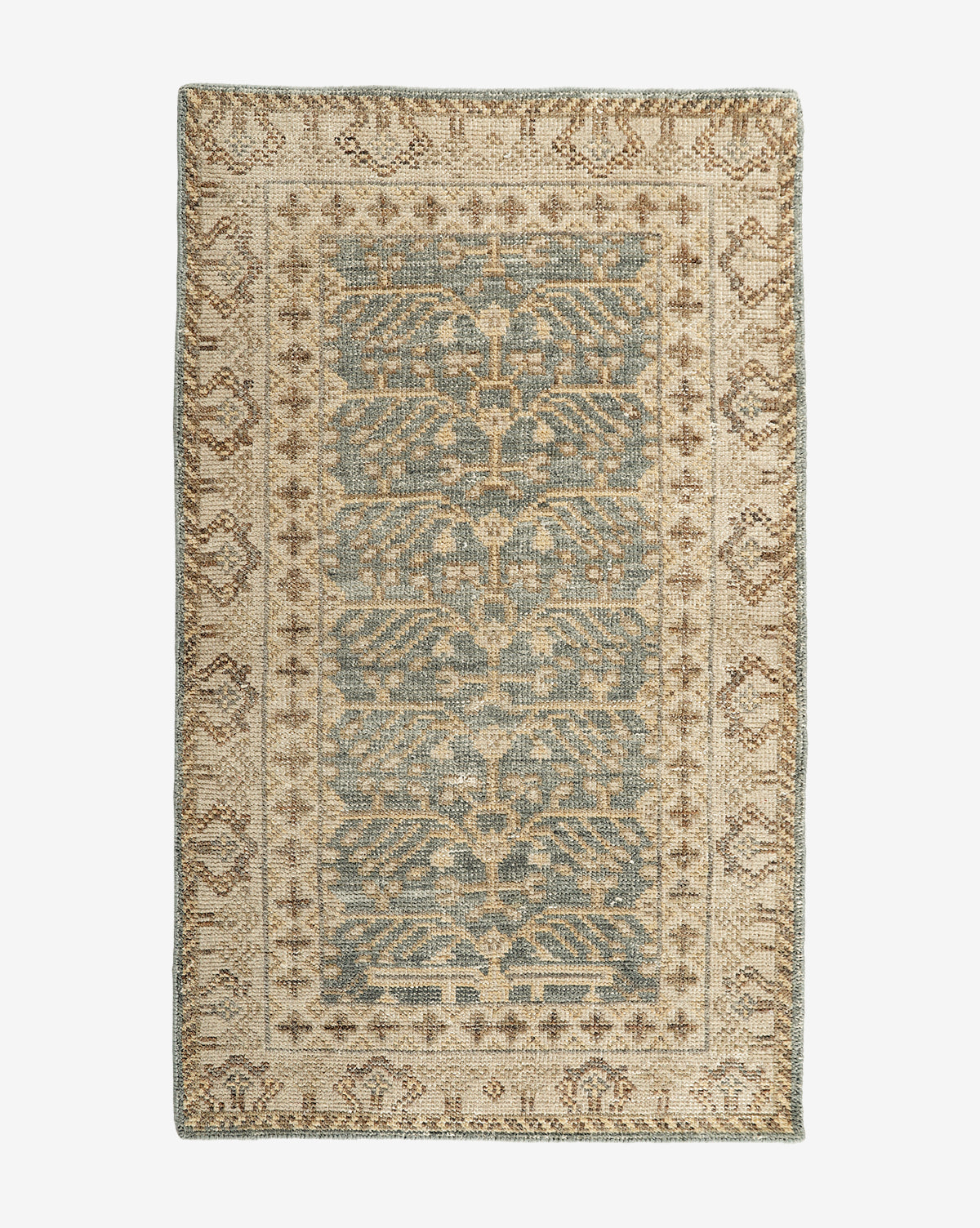 Thalia Hand-Knotted Rug  Antique-Inspired Motif, Neutral Palette