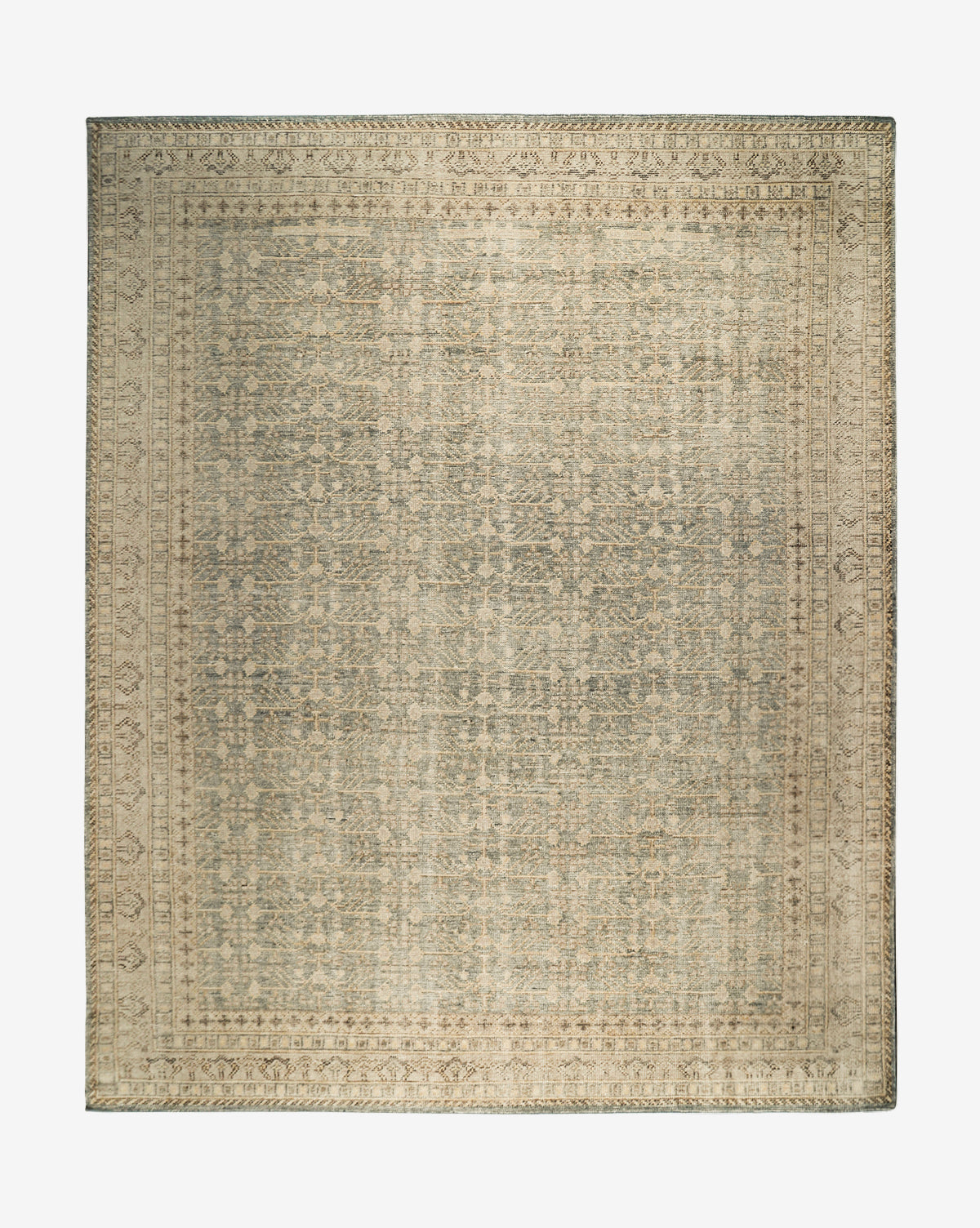 Thalia Hand-Knotted Rug  Antique-Inspired Motif, Neutral Palette