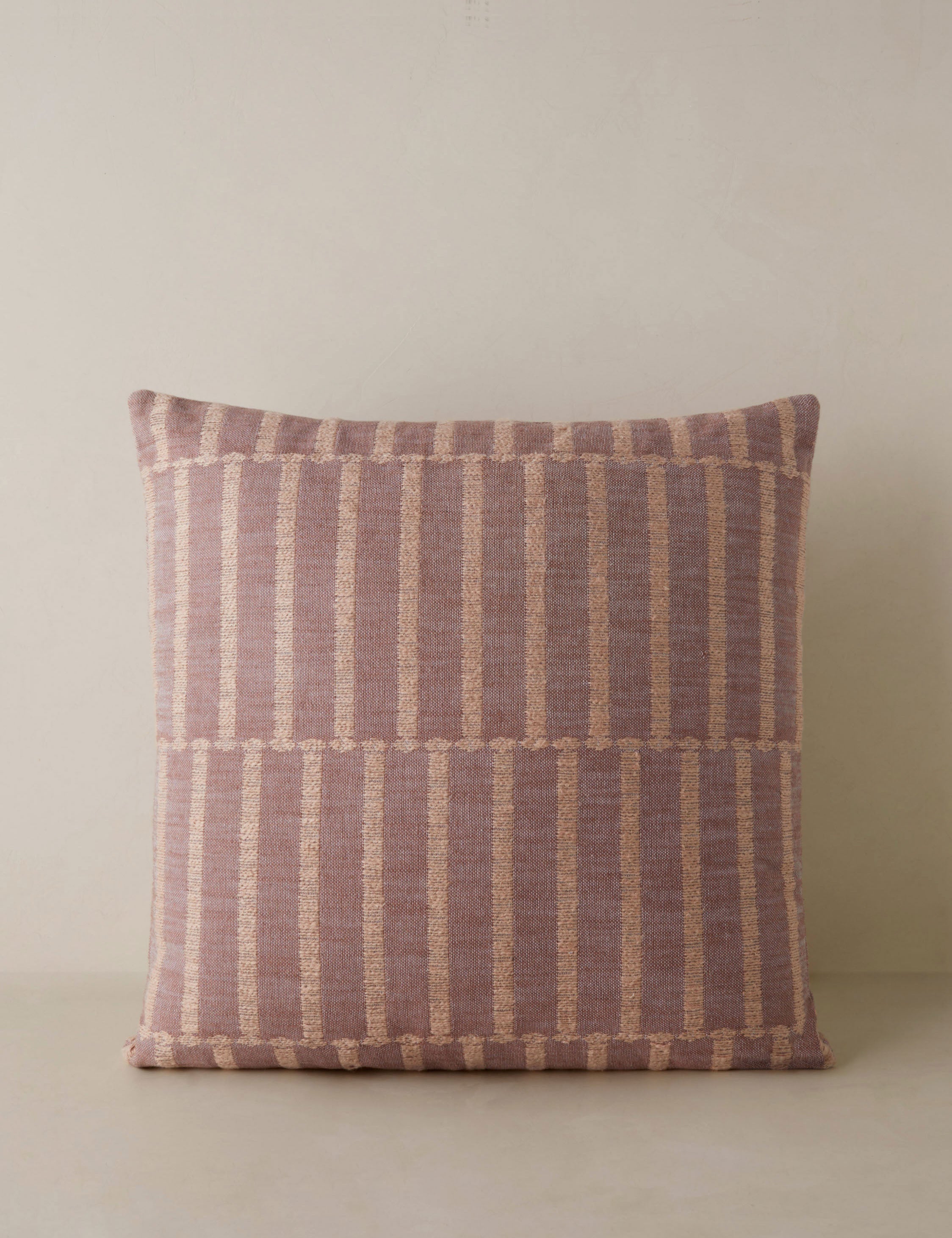 Tessera Throw Pillow | Offset Stripe Motif, Modern Design