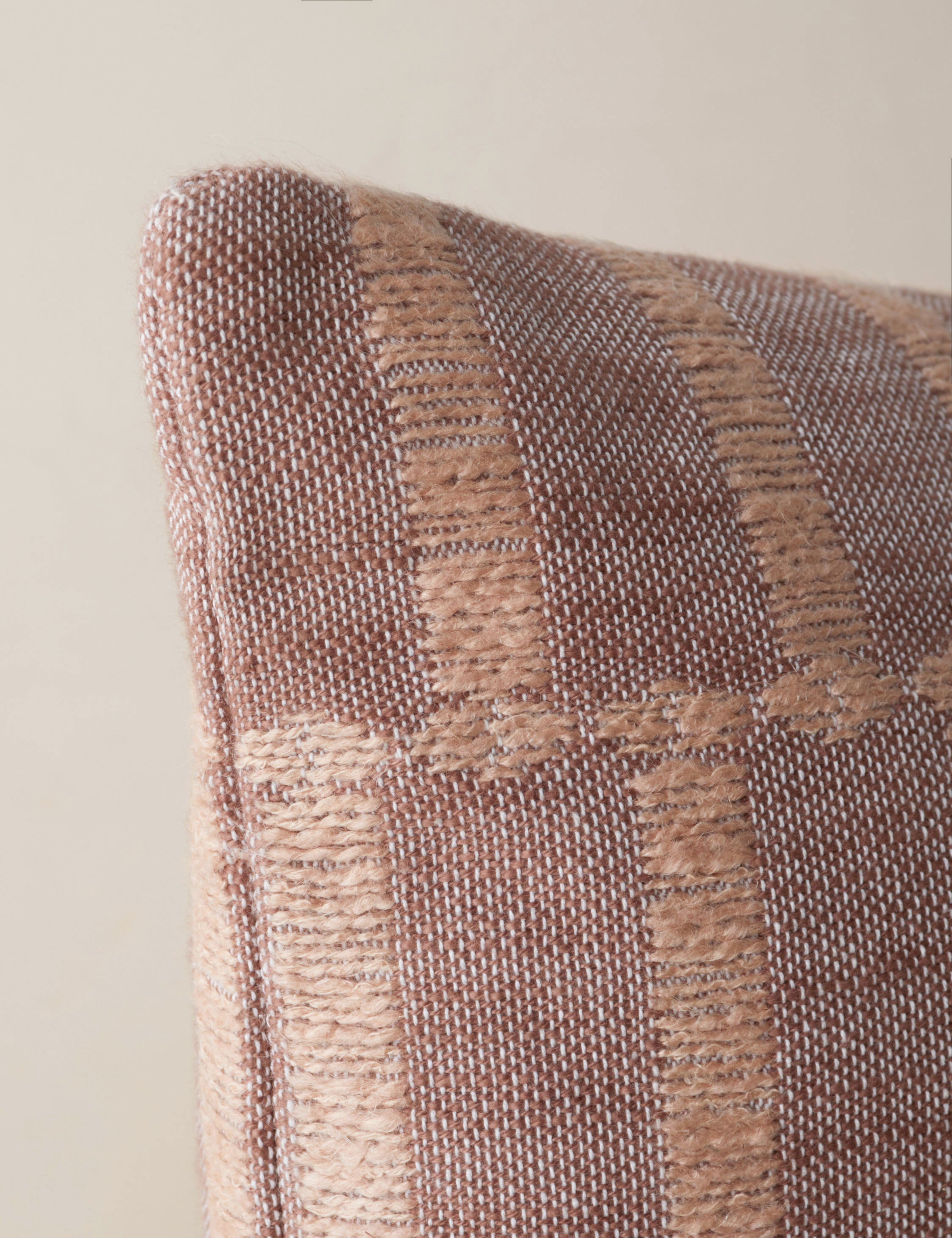 Tessera Throw Pillow | Offset Stripe Motif, Modern Design