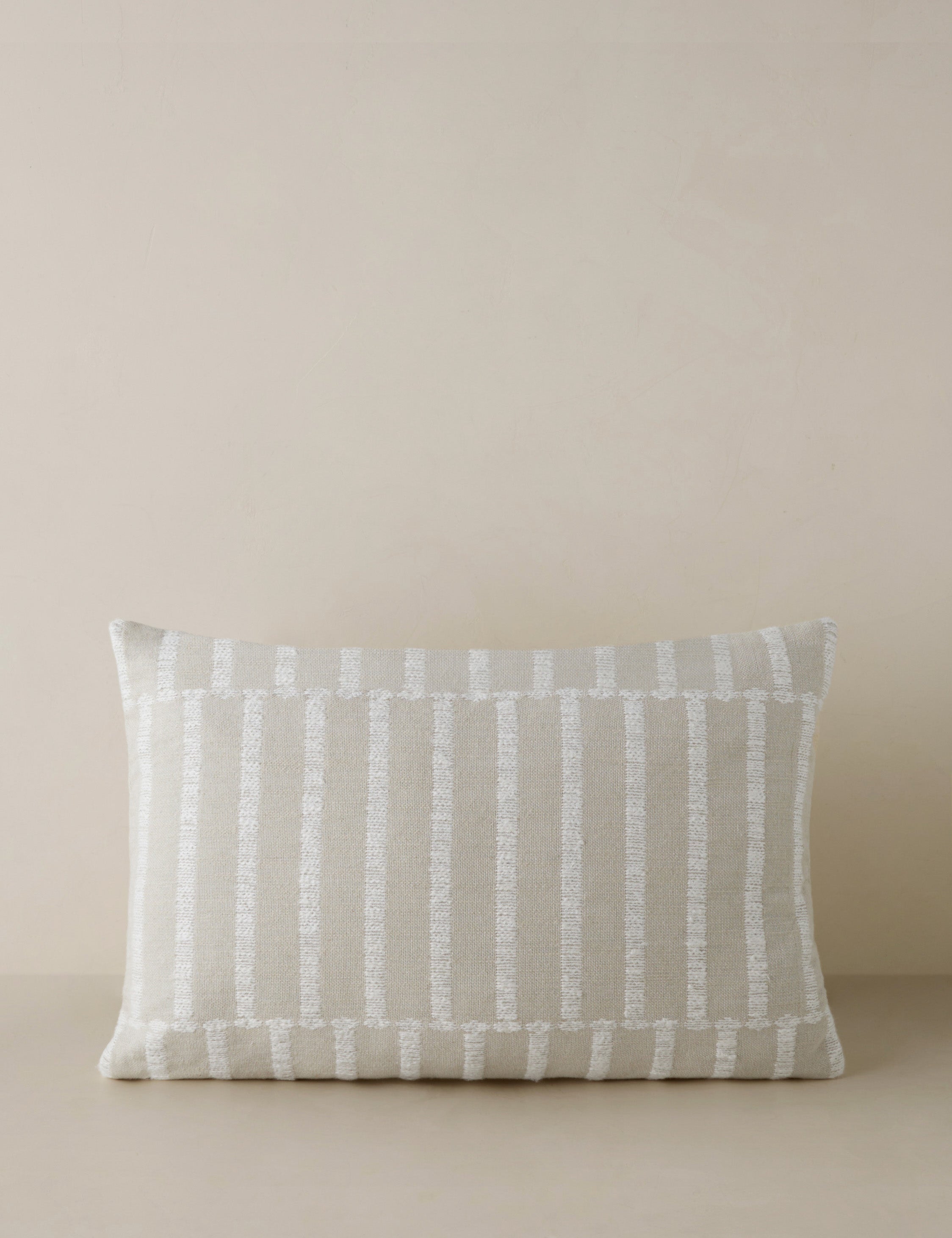 Tessera Throw Pillow | Offset Stripe Motif, Modern Design