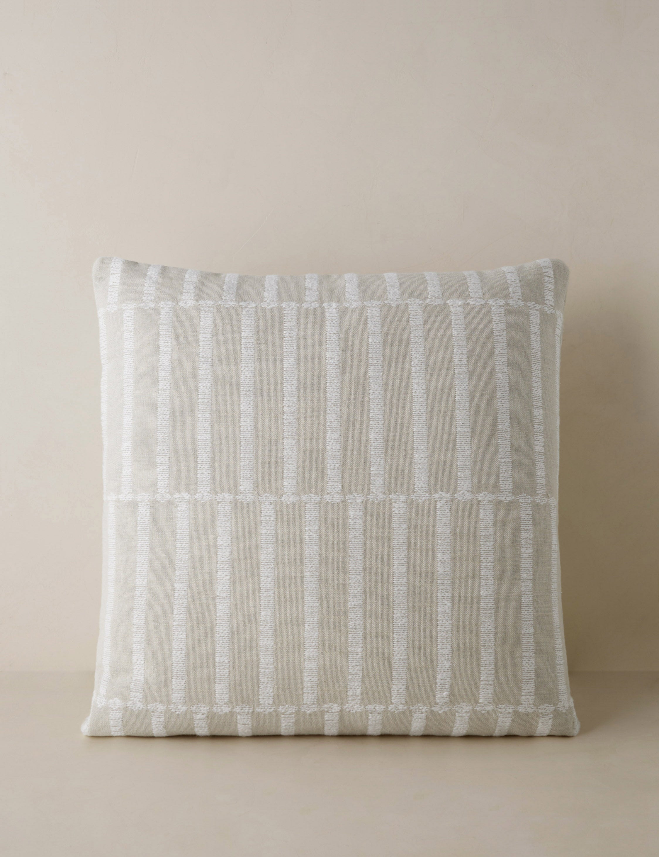Tessera Throw Pillow | Offset Stripe Motif, Modern Design