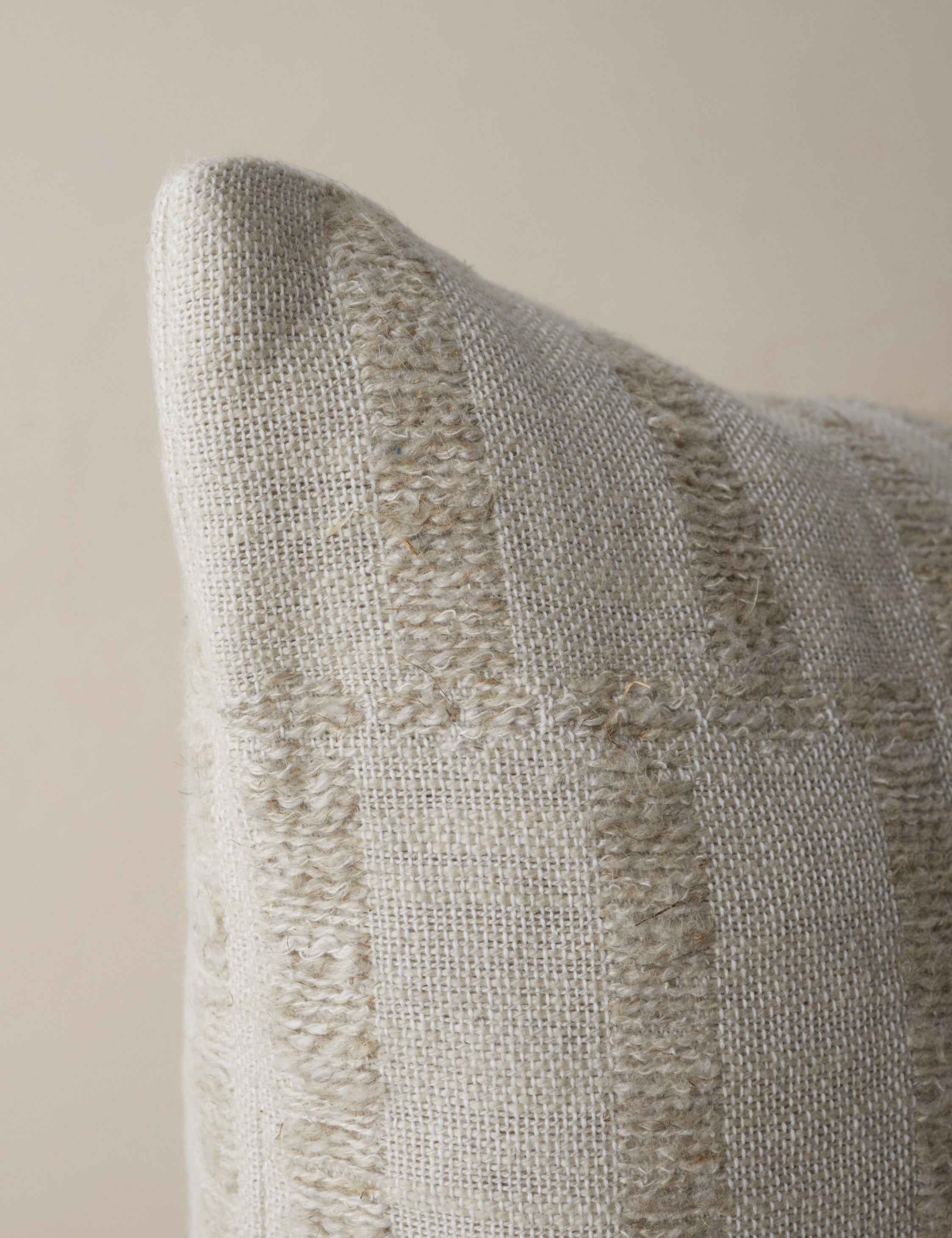 Tessera Throw Pillow | Offset Stripe Motif, Modern Design