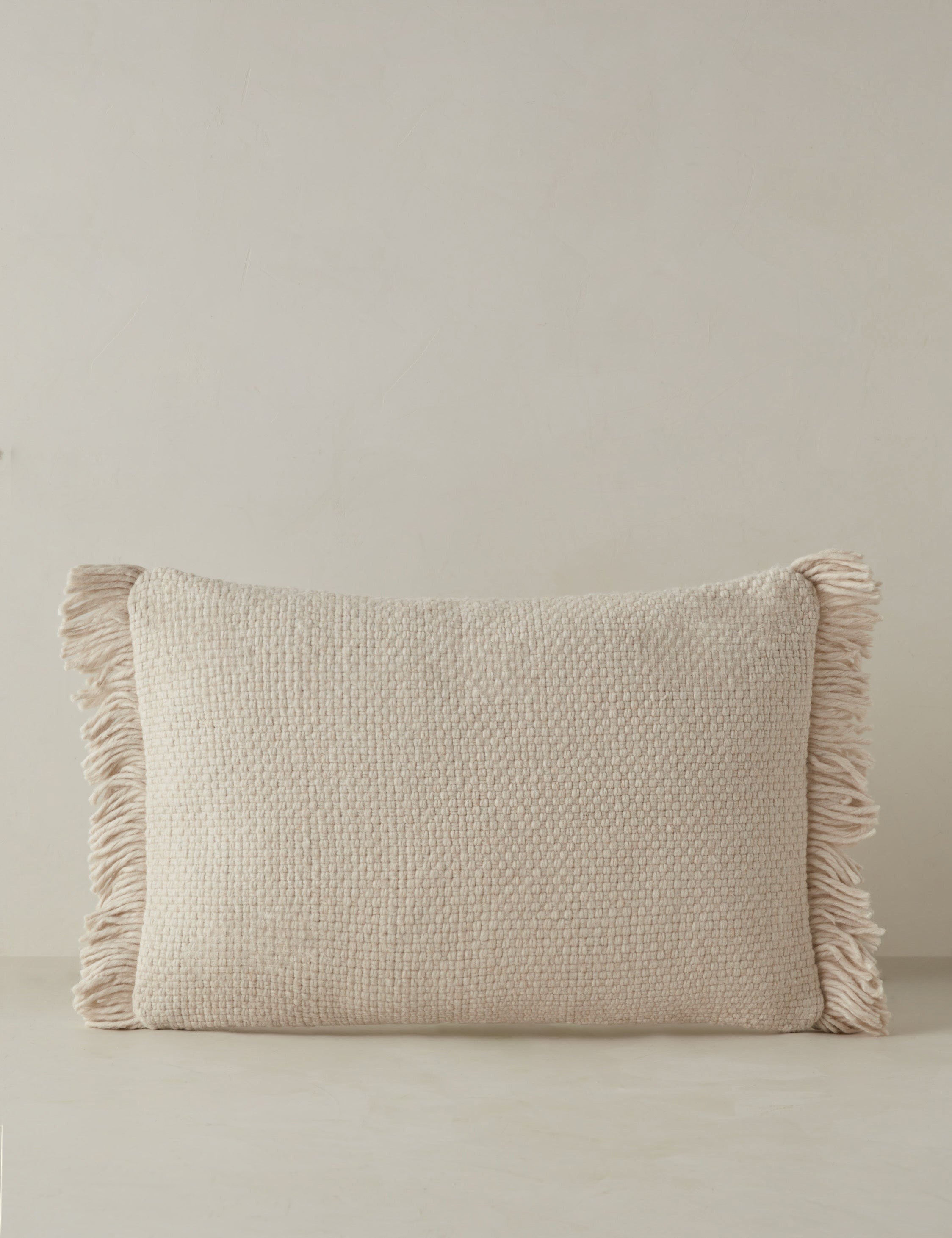 Talon Indoor/Outdoor Pillow | Chunky Fibers, Generous Fringe
