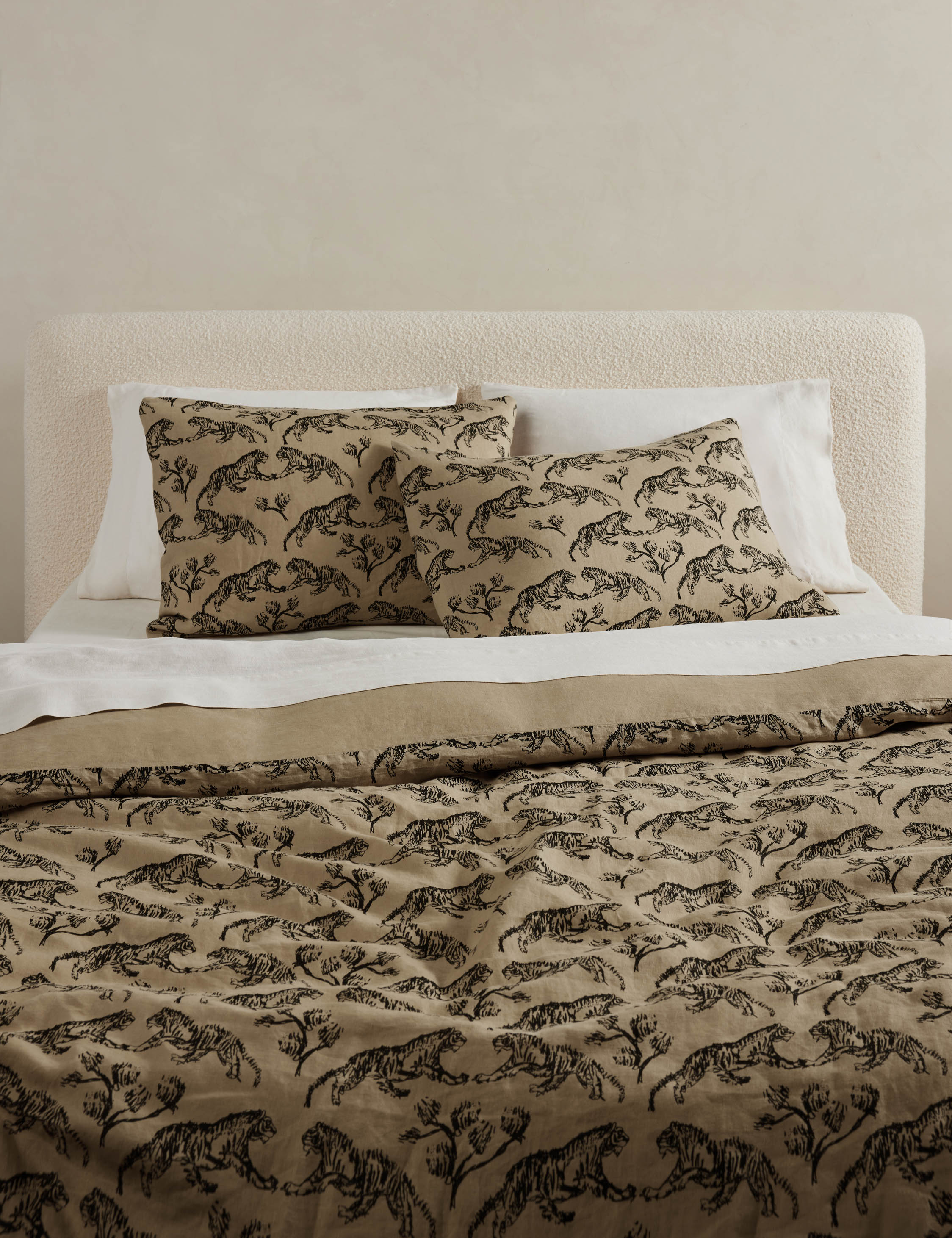 Brixton Hemp Duvet Cover | Sustainable Tiger Print Design