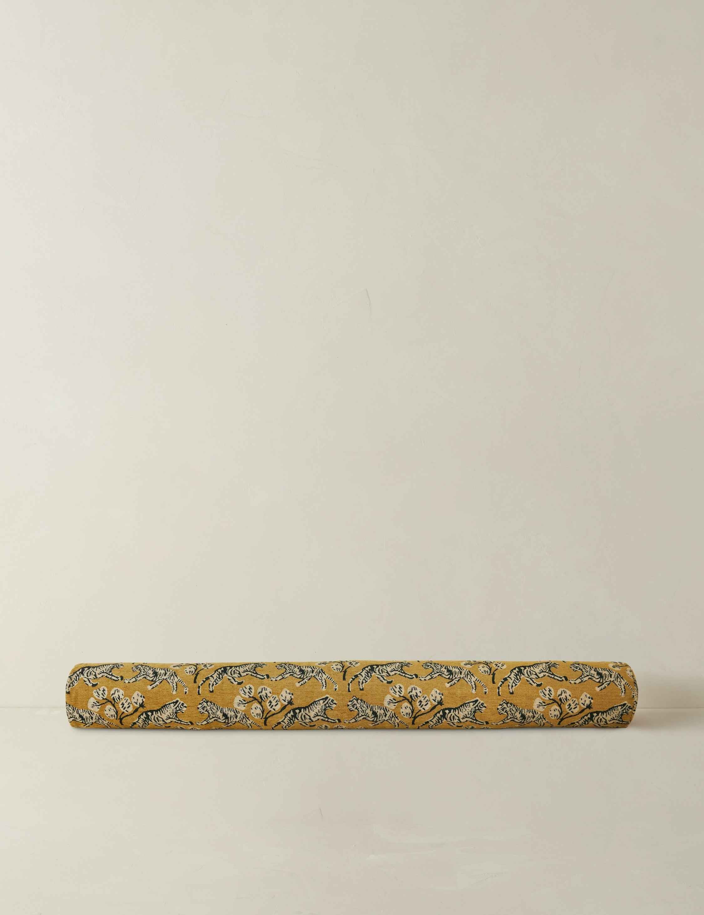 Bello Tiger Jacquard Bolster Pillow | Unique Graphic Motif