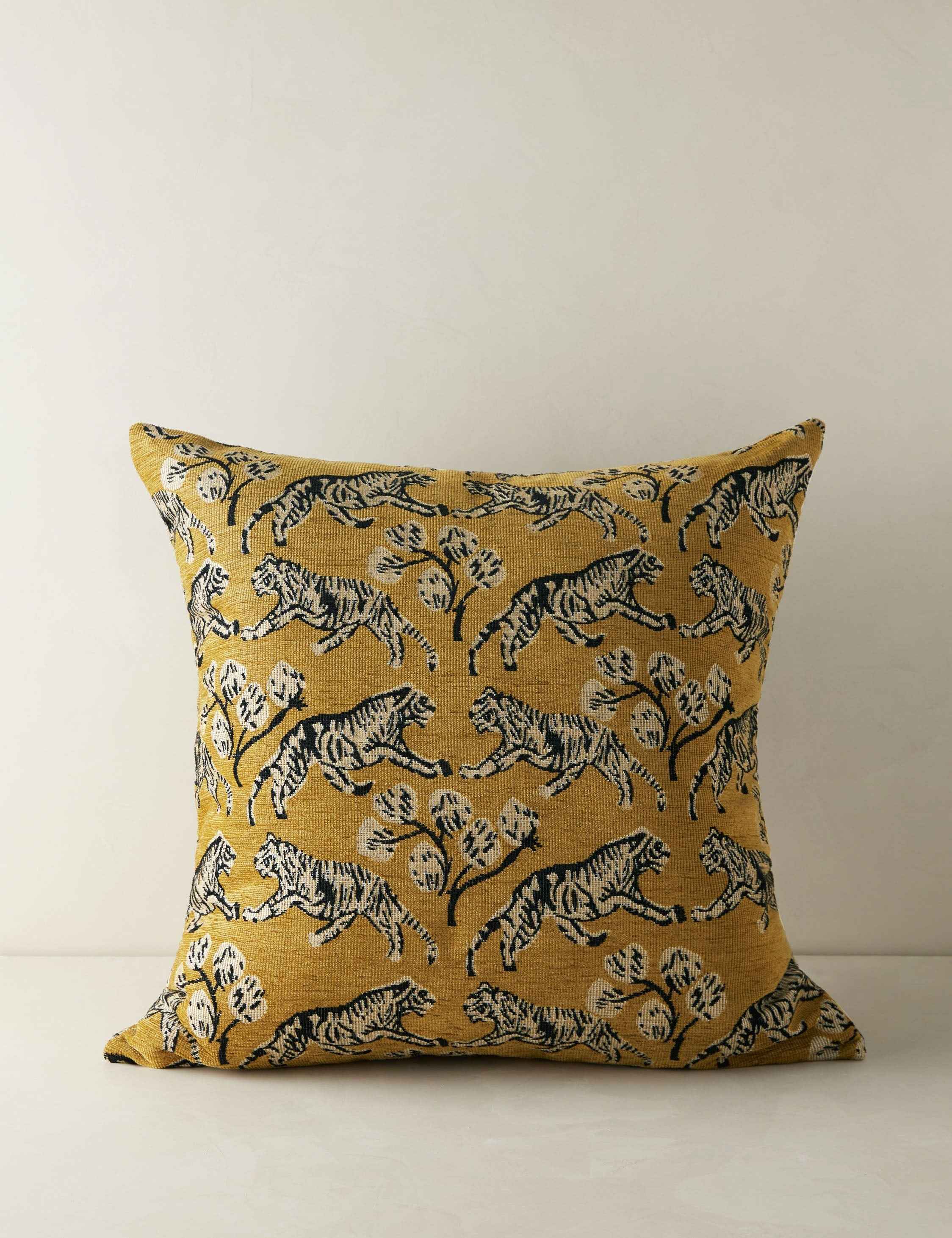 Tigris Jacquard Pillow | Unique Tiger Print, Exclusive Design