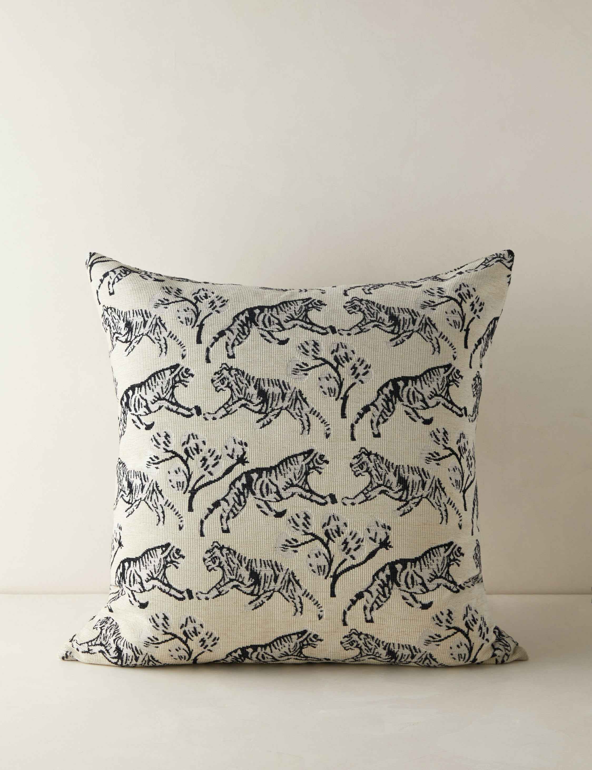 Tigris Jacquard Pillow | Intricate Tiger Print, Exclusive Design