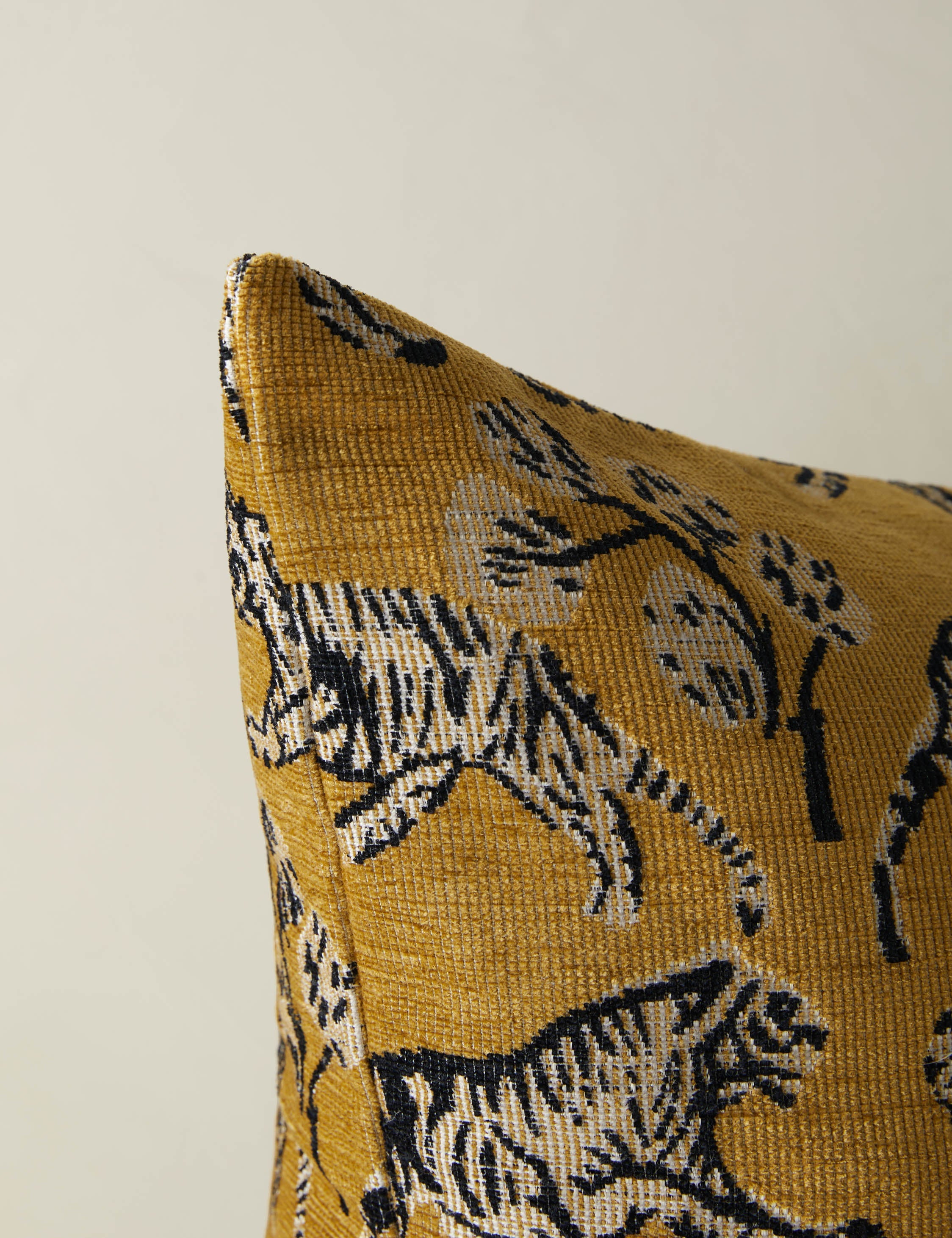 Tigris Jacquard Pillow | Intricate Tiger Print, Exclusive Design