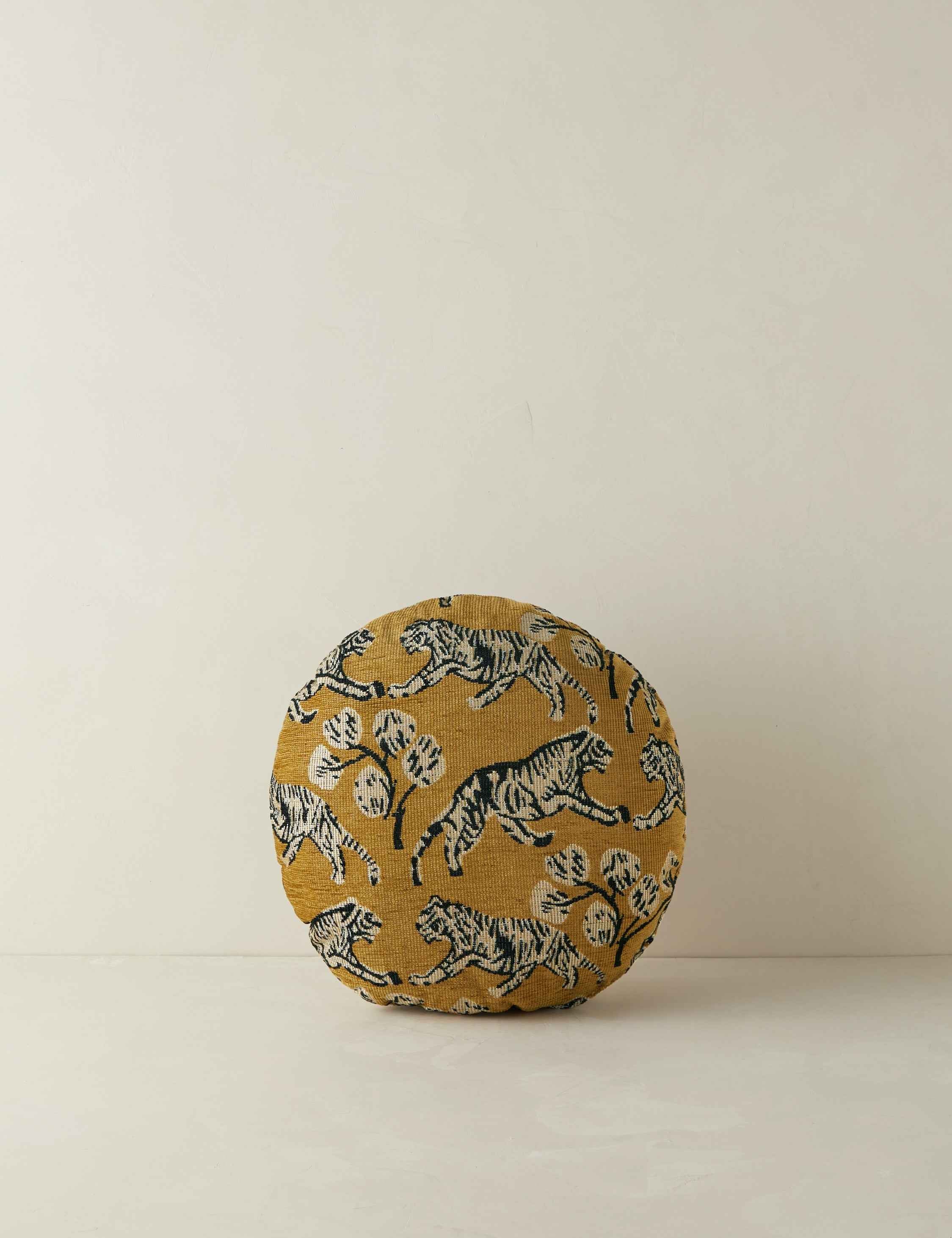 Tango Jacquard Pillow | Intricate Tiger Print Design