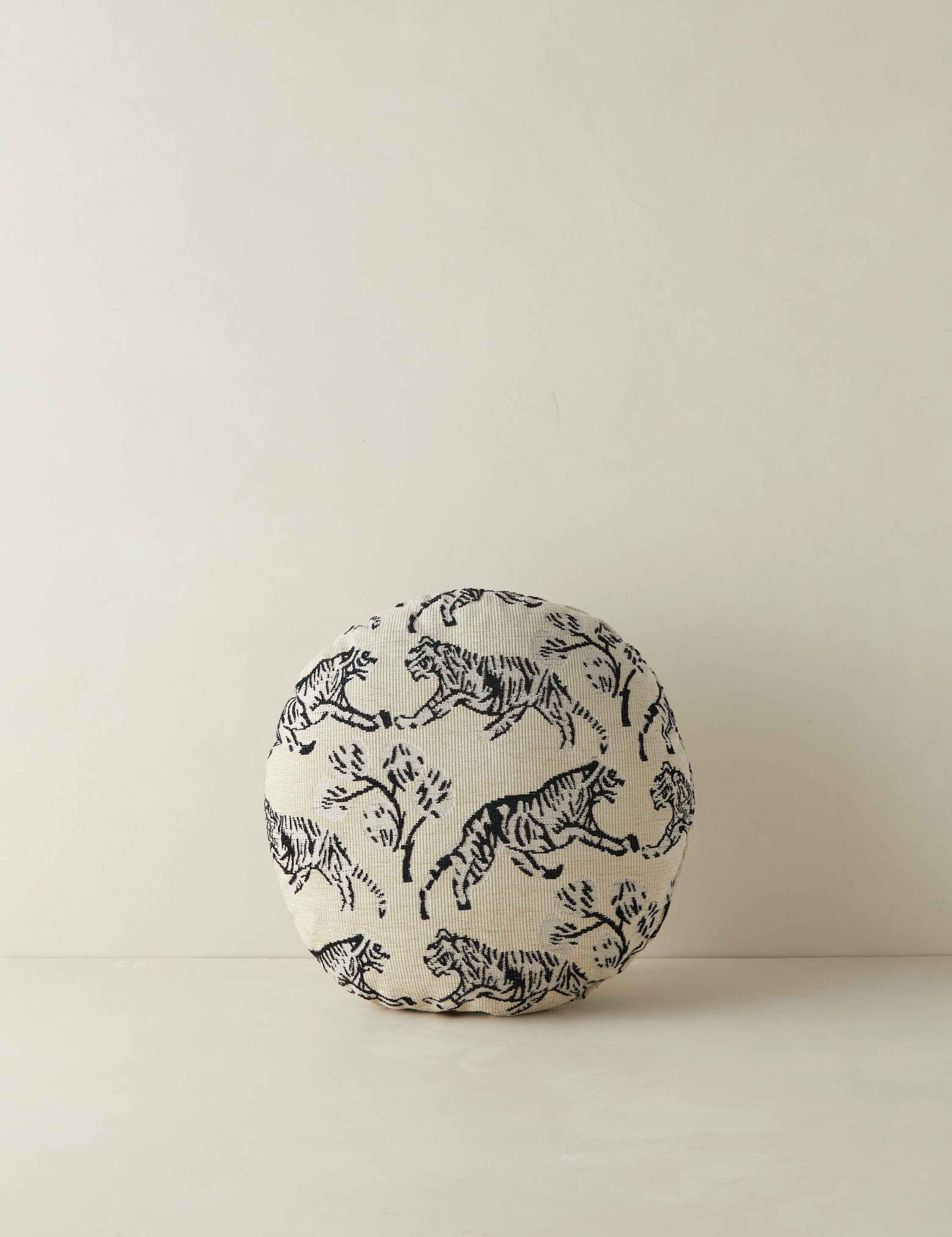 Tango Jacquard Pillow | Intricate Tiger Print Design