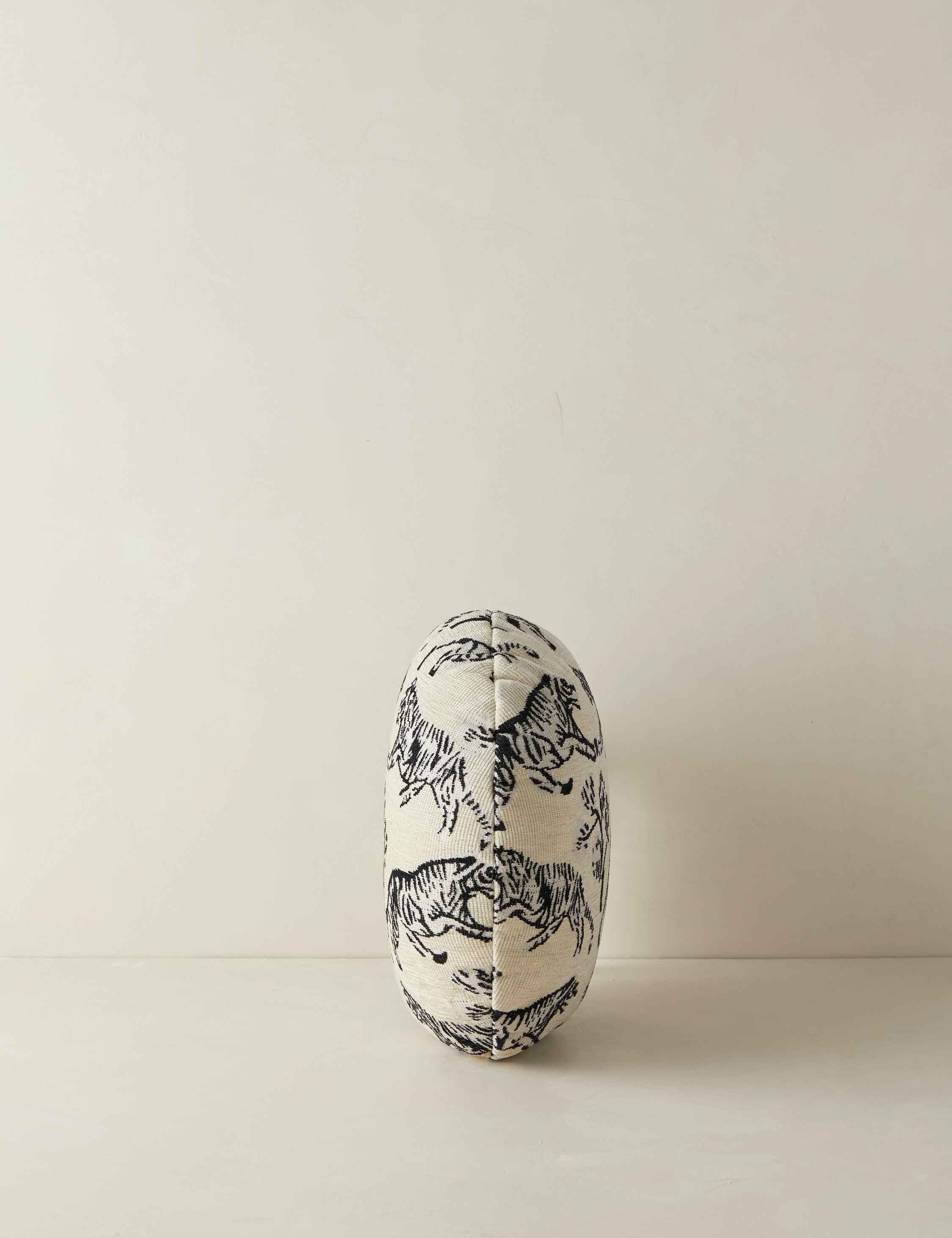 Tango Jacquard Pillow | Intricate Tiger Print Design